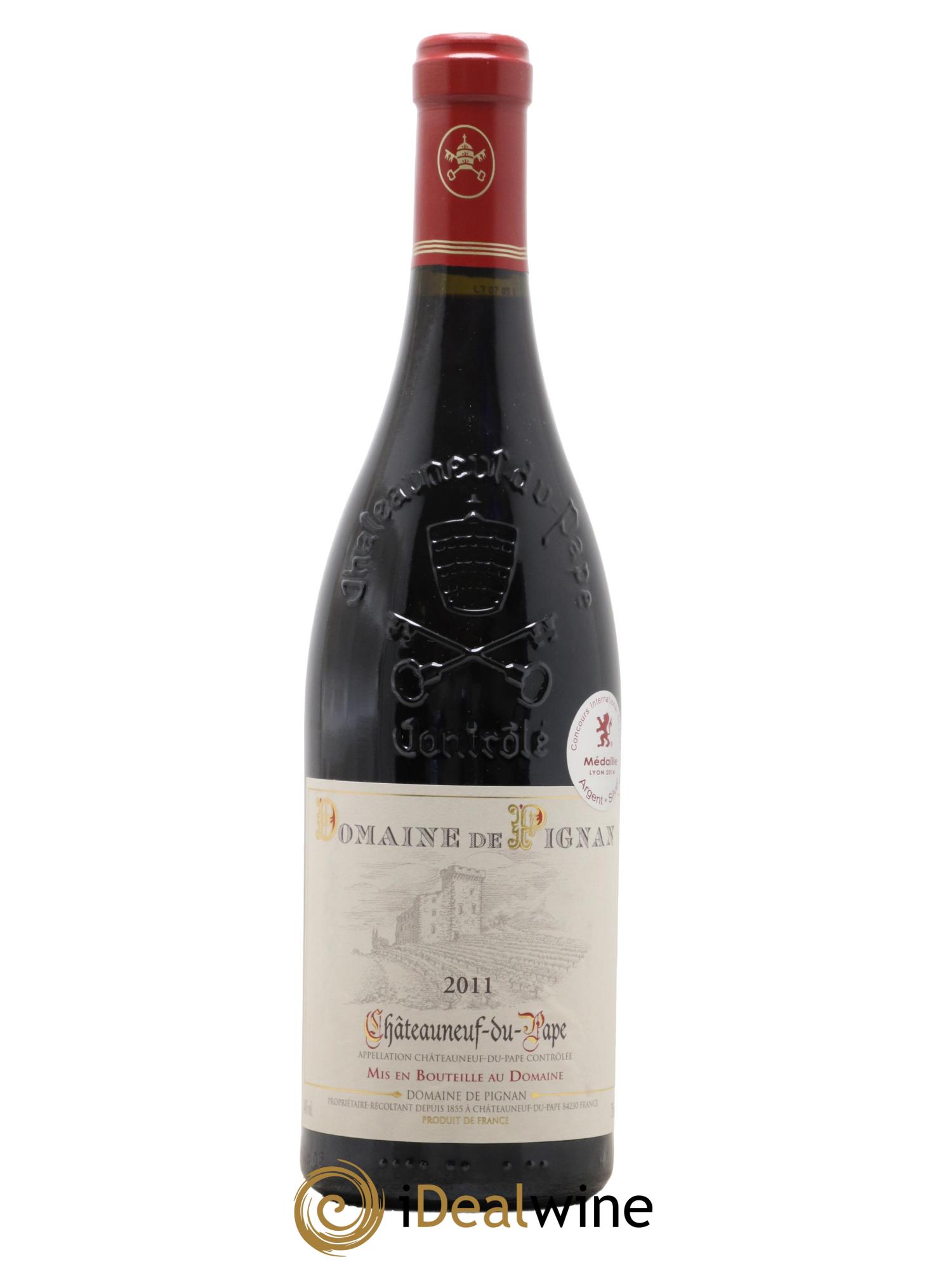 Châteauneuf-du-Pape Domaine de Pignan  2011 - Lot of 1 bottle - 0