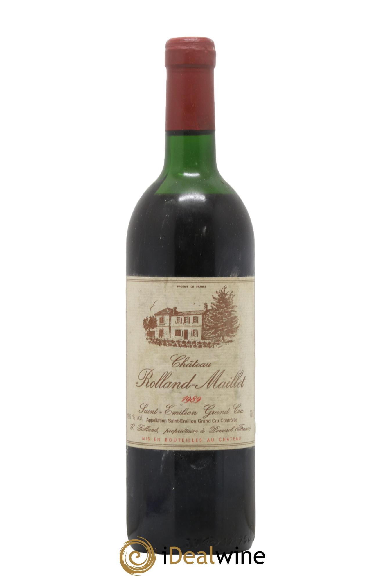 Saint-Émilion Grand Cru Chateau Rolland Maillet 1989 - Lot de 1 bouteille - 0