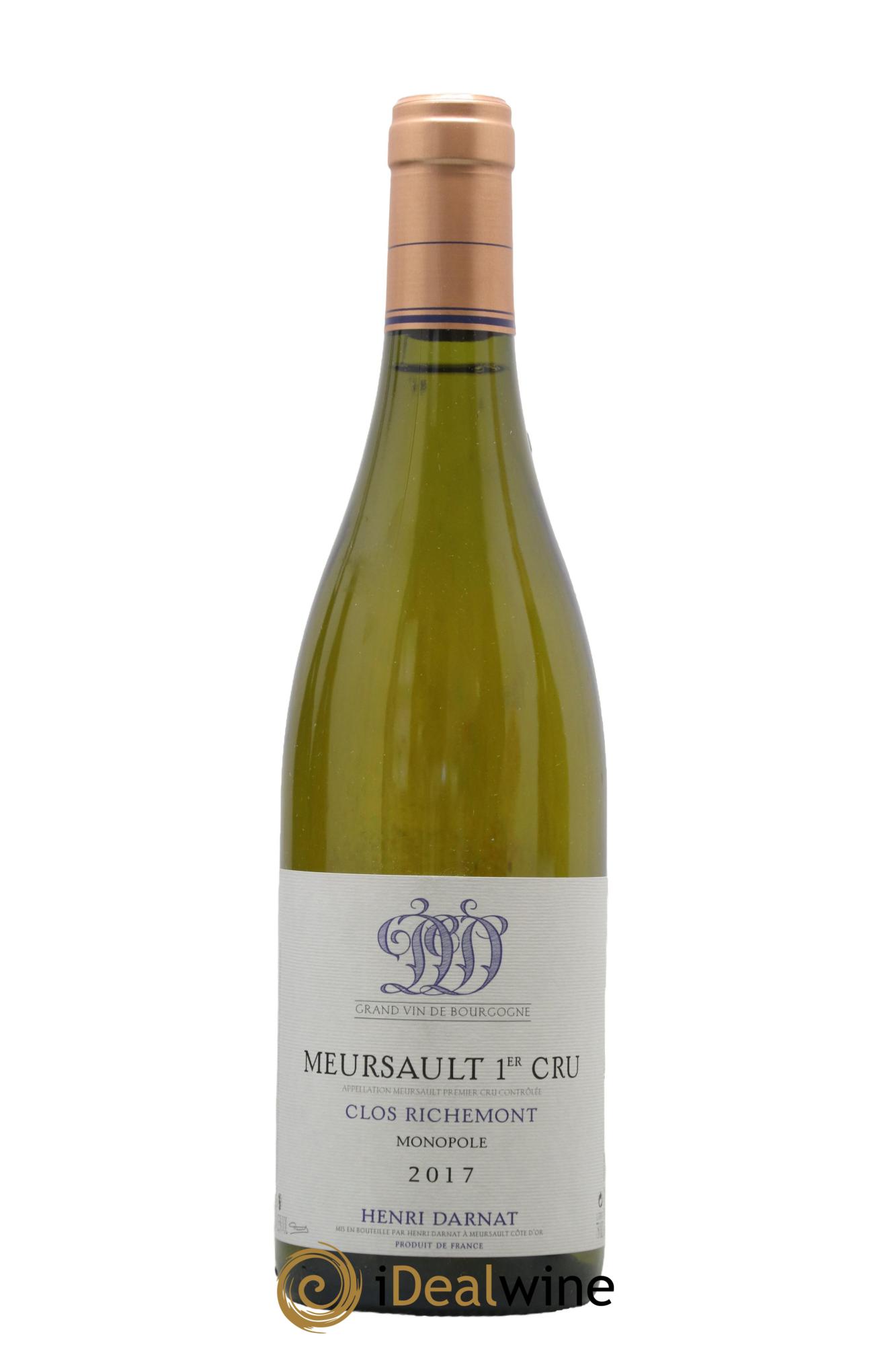 Meursault 1er Cru Clos Richemont Monopole Henri Darnat 2017 - Lot of 1 bottle - 0