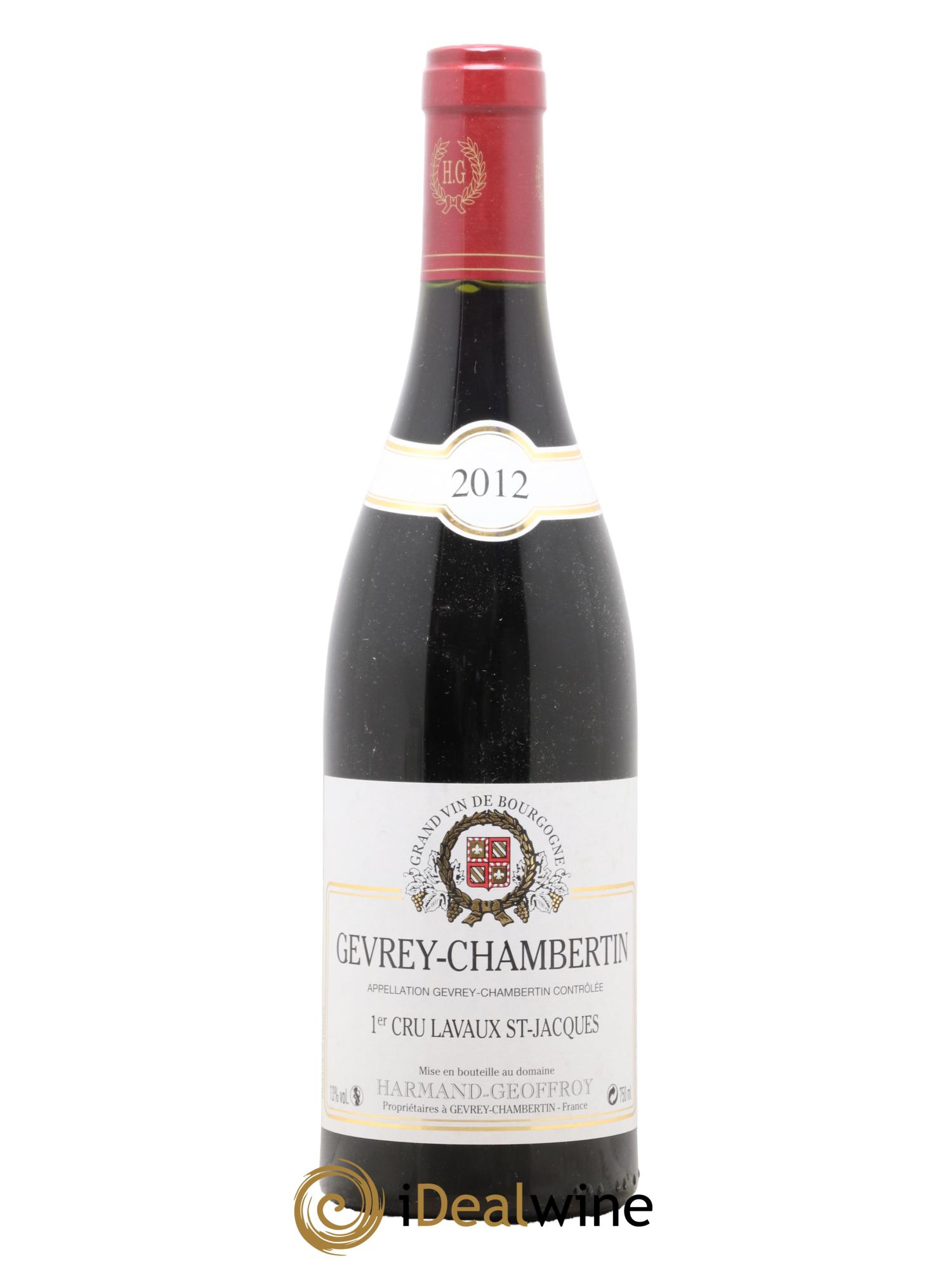 Gevrey-Chambertin 1er Cru Lavaux Saint Jacques Harmand-Geoffroy (Domaine) 2012 - Lot of 1 bottle - 0