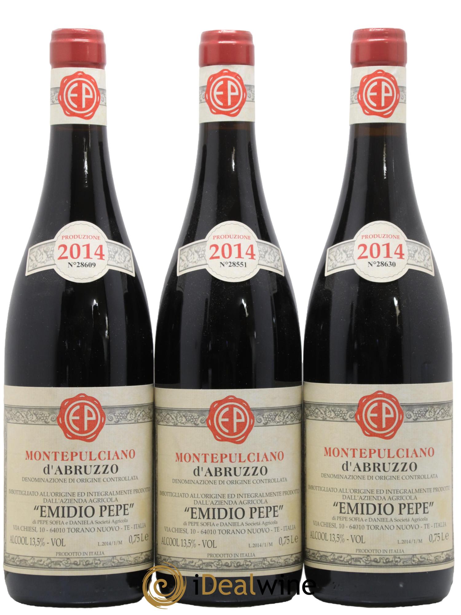 Montepulciano d'Abruzzo DOC Emidio Pepe 2014 - Posten von 3 Flaschen - 0