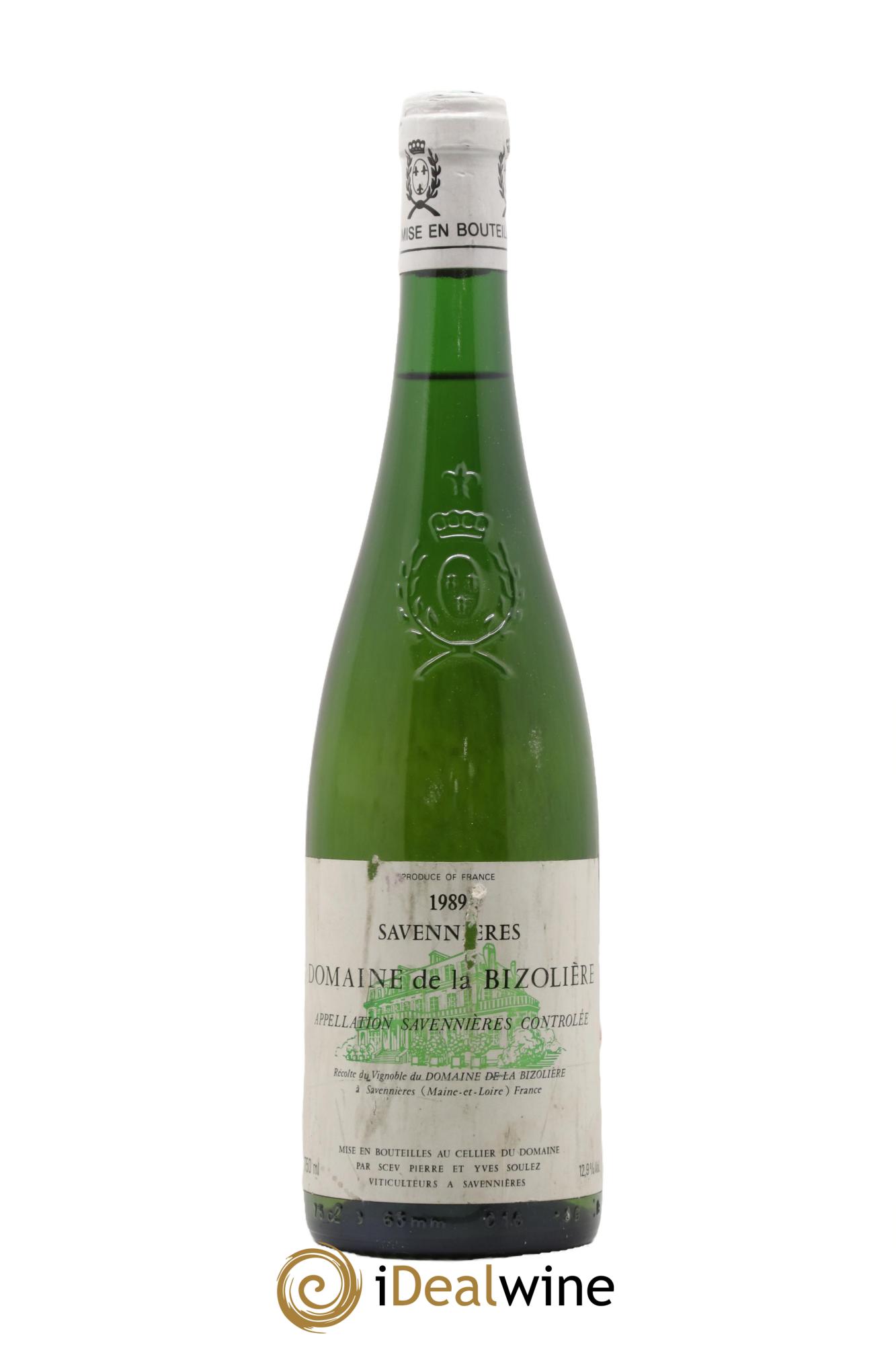 Savennières Chateau de la Bizoliere 1989 - Lot de 1 bouteille - 0