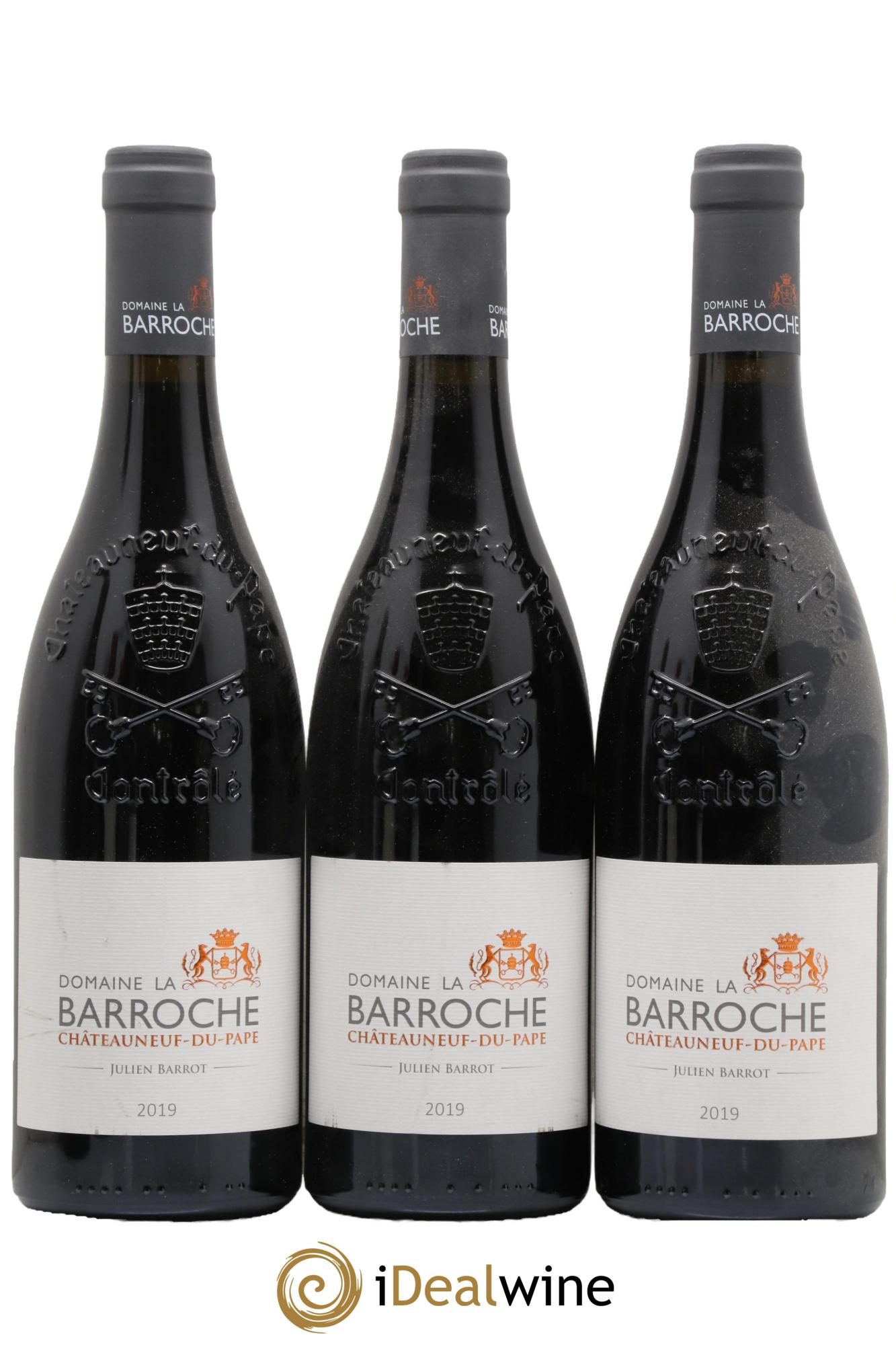 Châteauneuf-du-Pape La Barroche (Domaine de) Julien Barrot 2019 - Lot de 3 bouteilles - 0