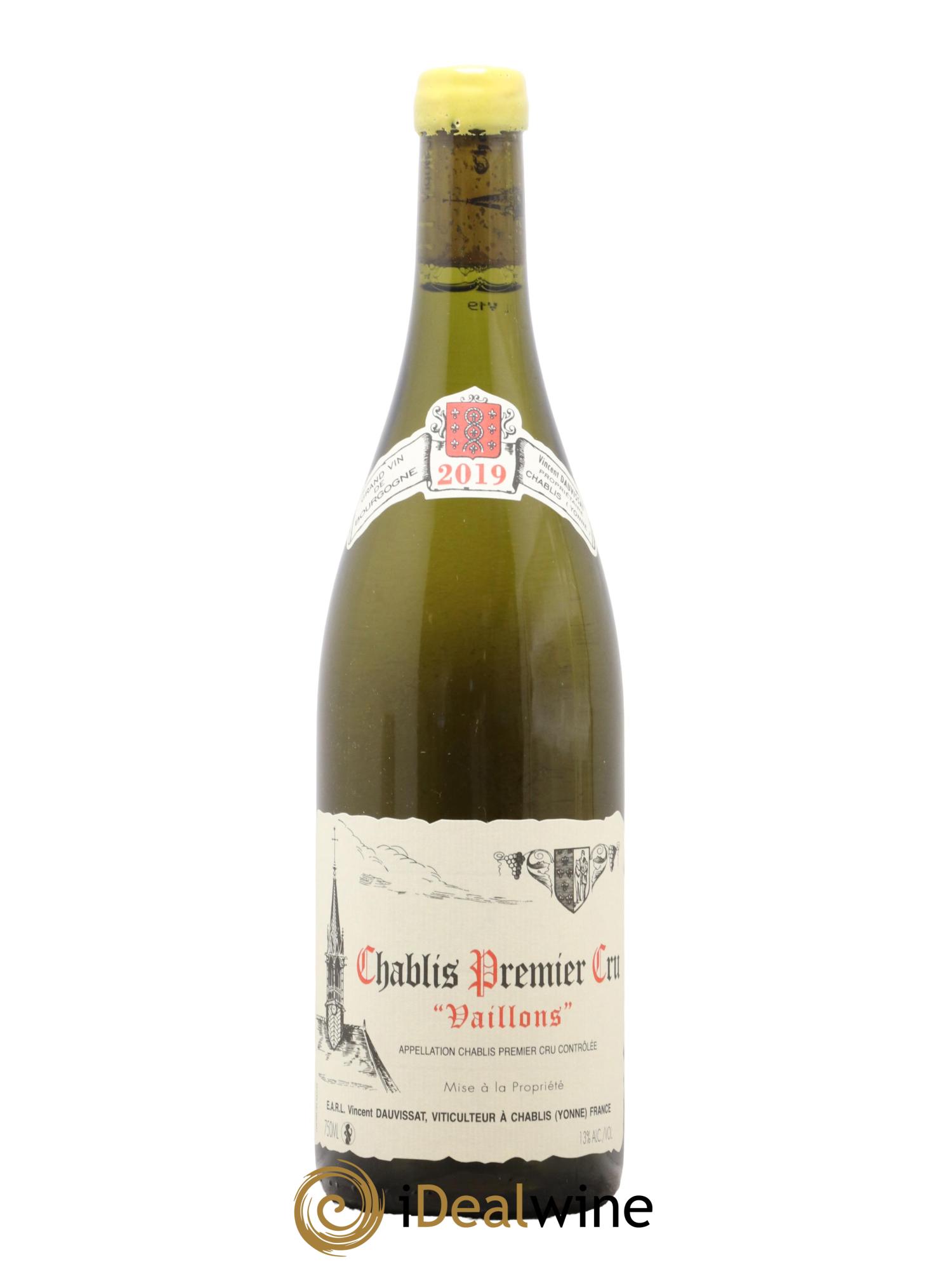 Chablis 1er Cru Vaillons Vincent Dauvissat (Domaine) 2019 - Lotto di 1 bottiglia - 0