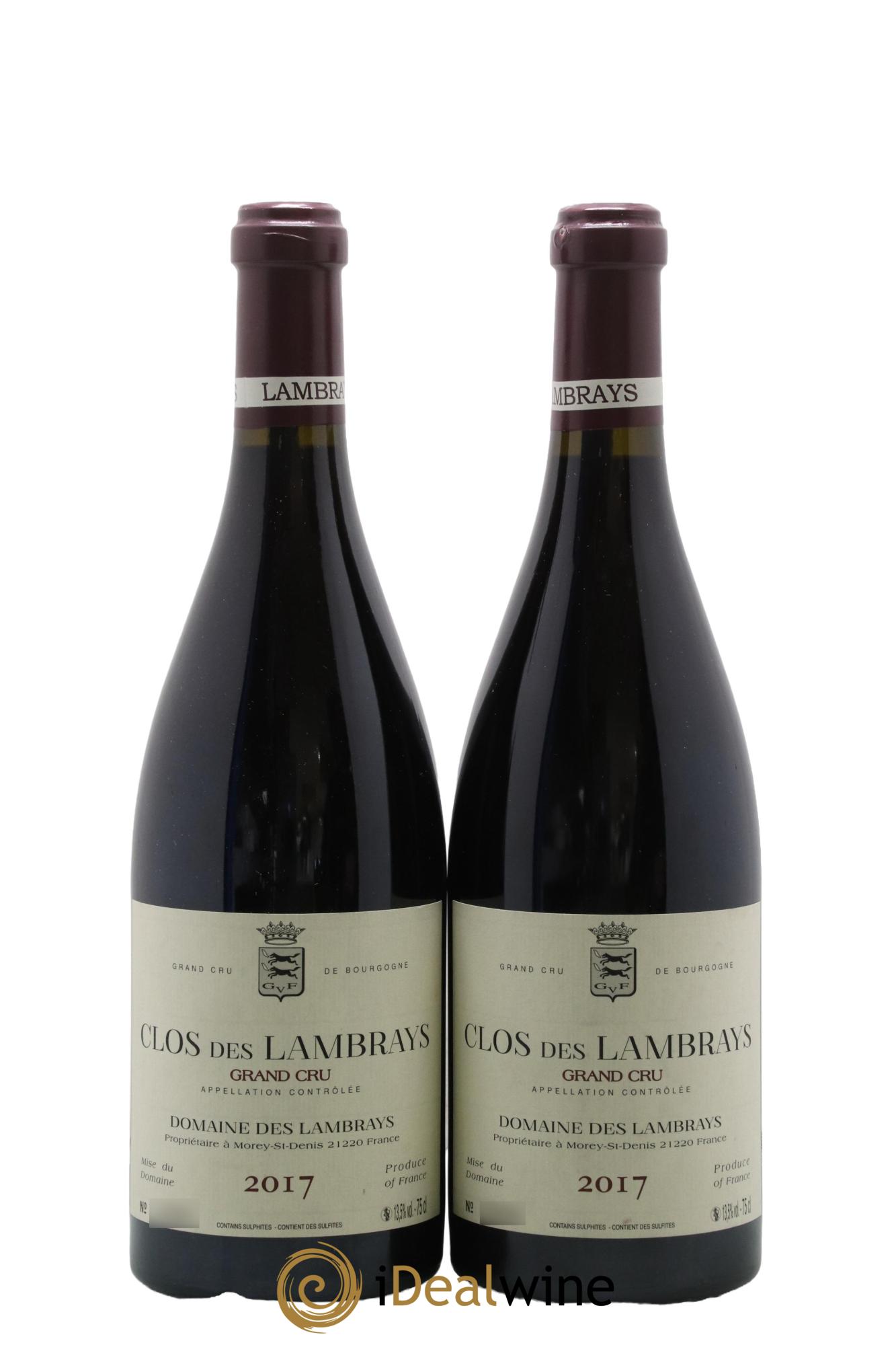 Clos des Lambrays Grand Cru Domaine des Lambrays 2017 - Posten von 2 Flaschen - 0