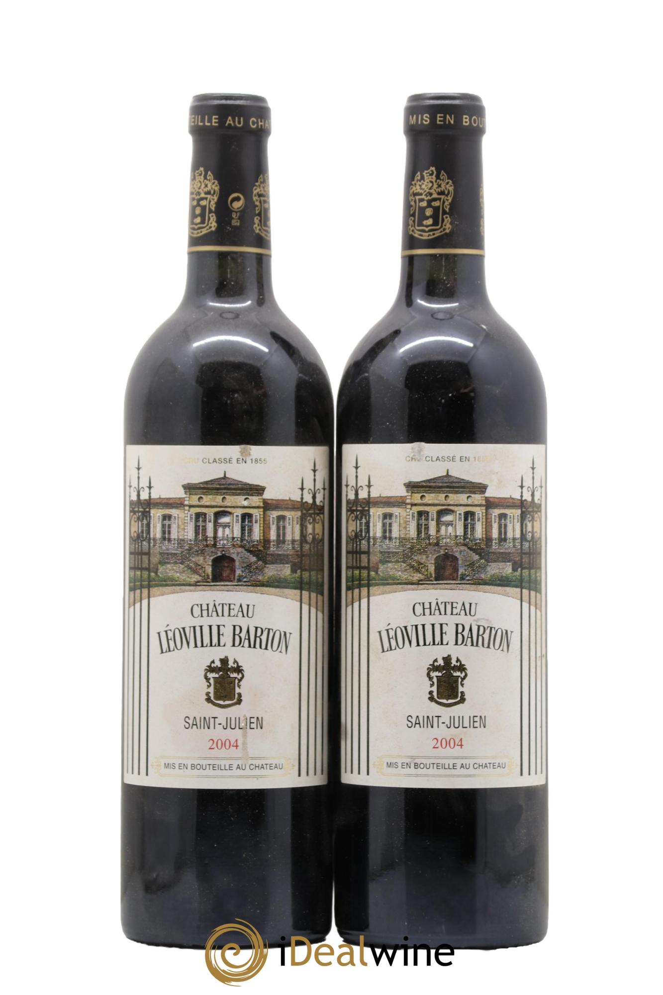 Château Léoville Barton 2ème Grand Cru Classé 2004 - Lot of 2 bottles - 0