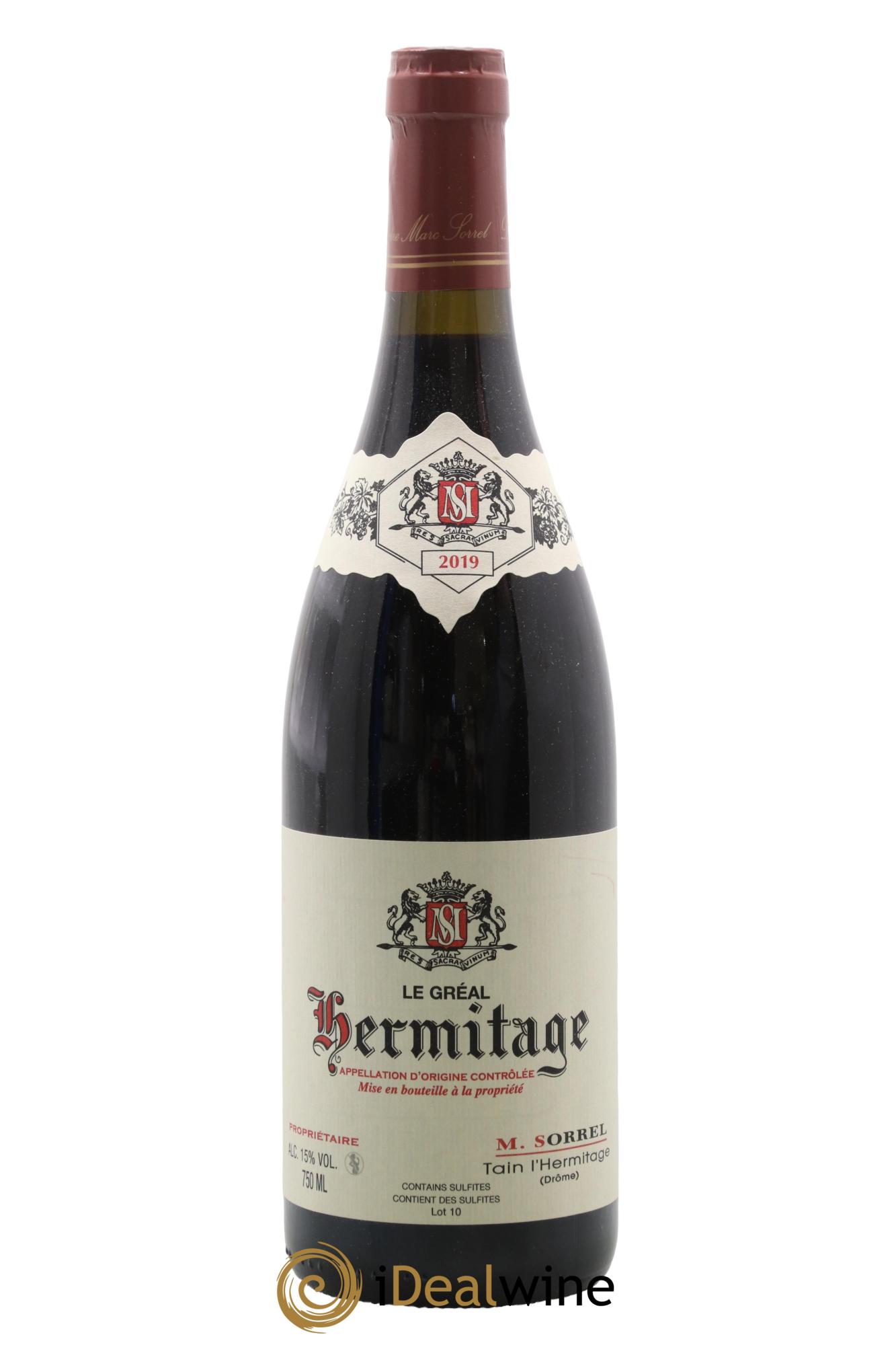 Hermitage Le Gréal Marc Sorrel  2019 - Lotto di 1 bottiglia - 0