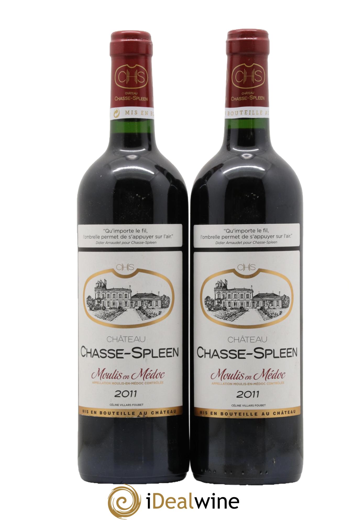 Château Chasse Spleen 2011 - Lot de 2 bouteilles - 0