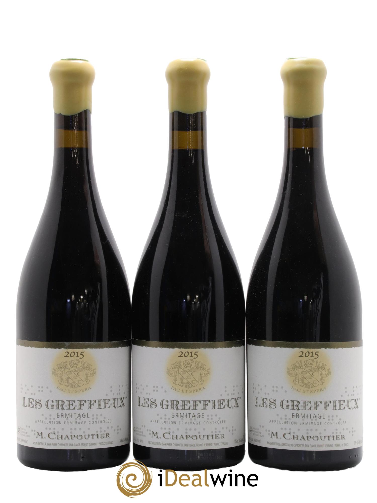 Hermitage Ermitage Les Greffieux Chapoutier 2015 - Lotto di 6 bottiglie - 2