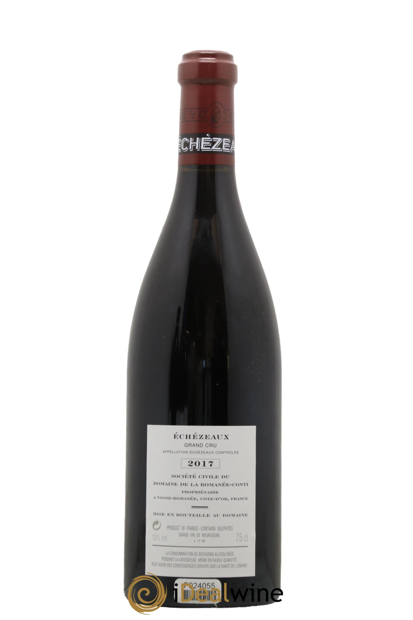 Echezeaux Grand Cru Domaine de la Romanée-Conti 2017 - Lot de 1 bouteille - 1