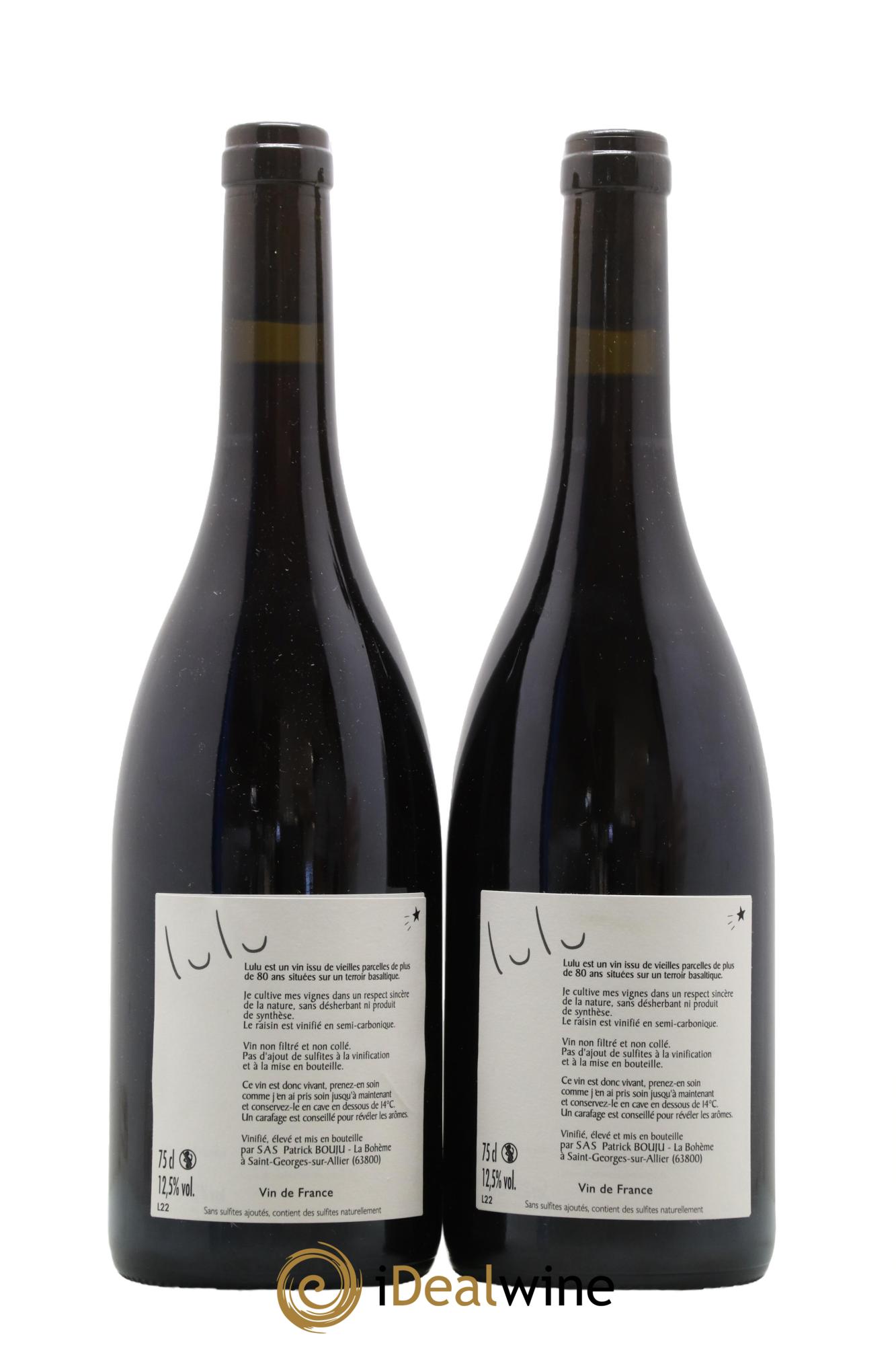 Vin de France Lulu Patrick Bouju - La Bohème 2022 - Lot de 2 bouteilles - 1