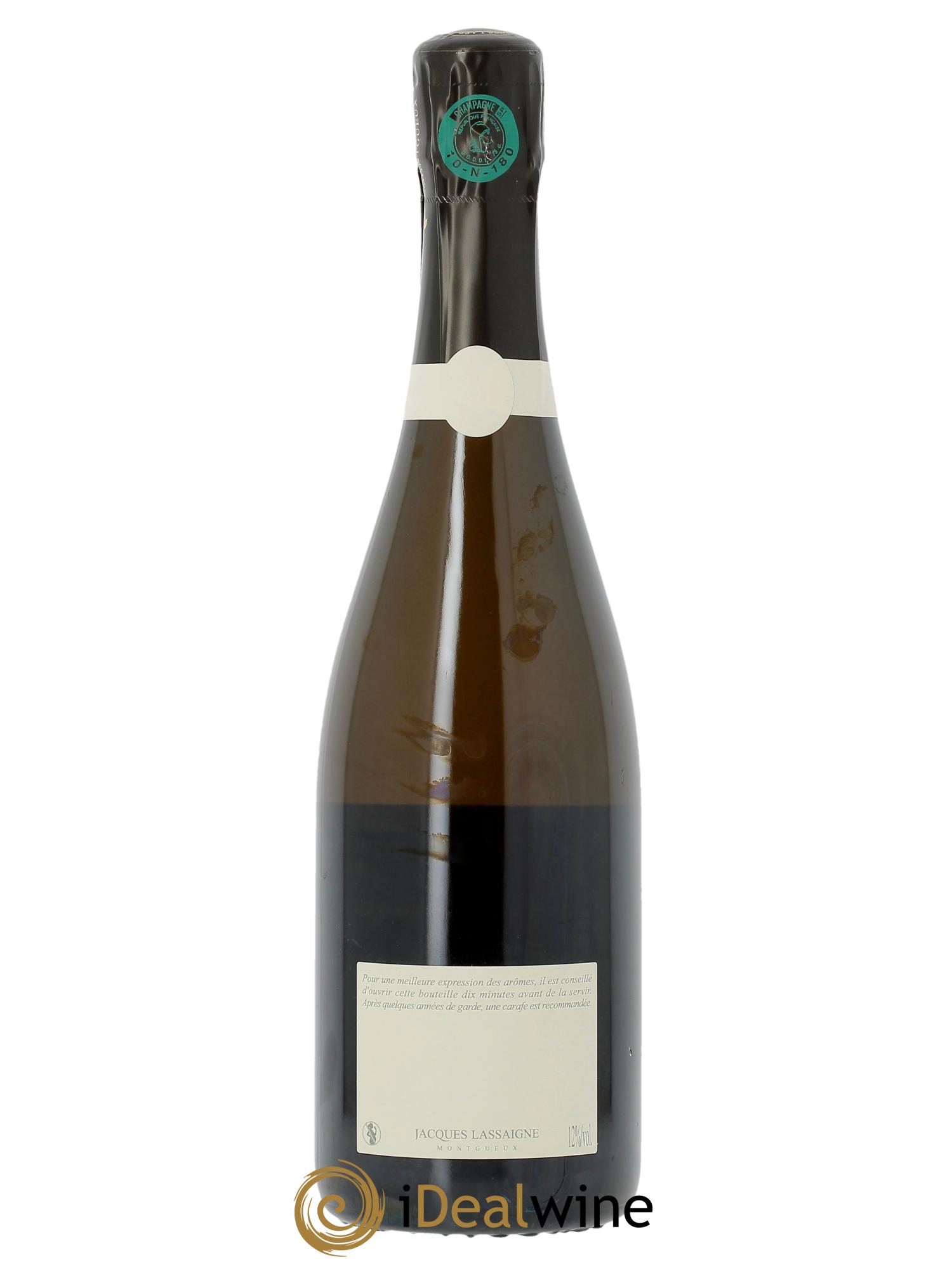 Brut Nature Blanc de Blancs millésimé Jacques Lassaigne  2015 - Posten von 1 Flasche - 1