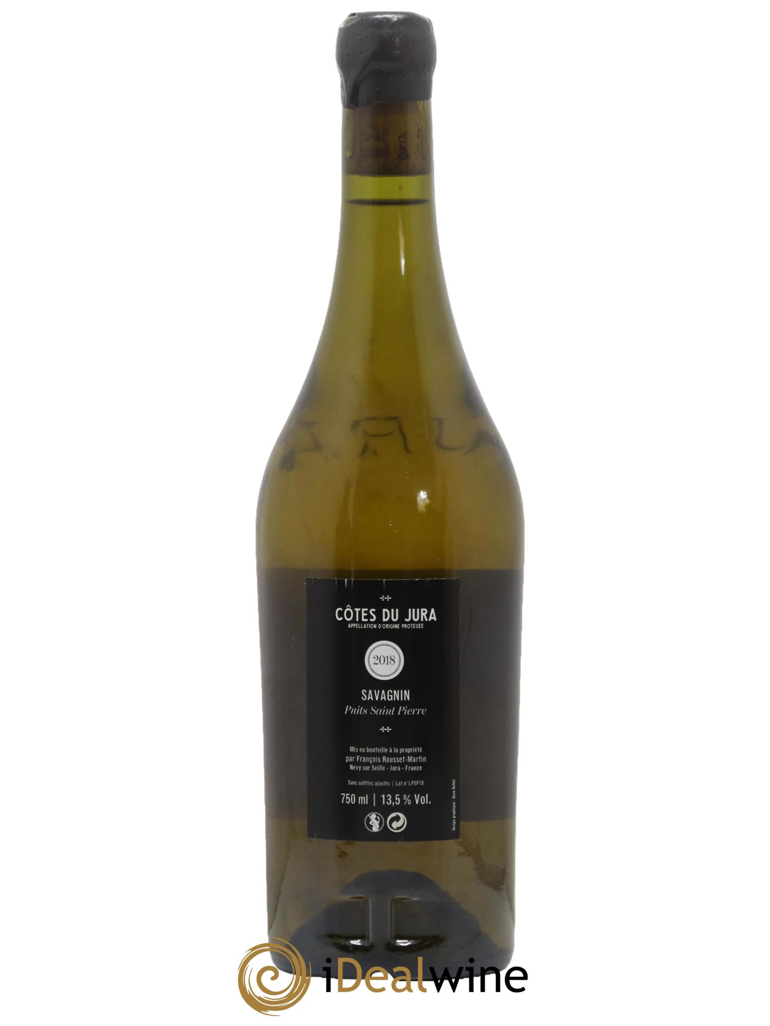 Côtes du Jura Savagnin Puits Saint-Pierre François Rousset Martin 2018 - Lot of 1 bottle - 1