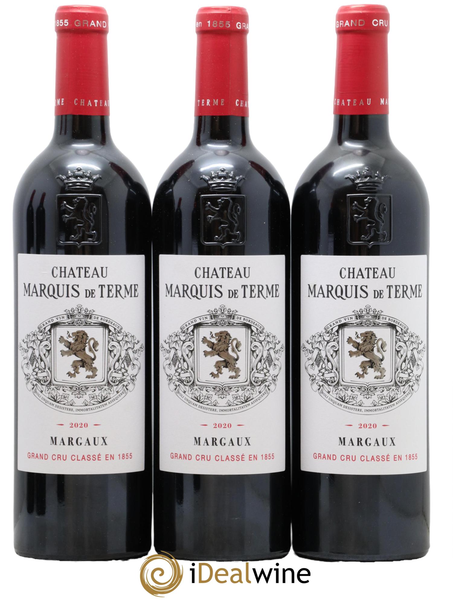 Château Marquis de Terme 4ème Grand Cru Classé 2020 - Posten von 6 Flaschen - 2