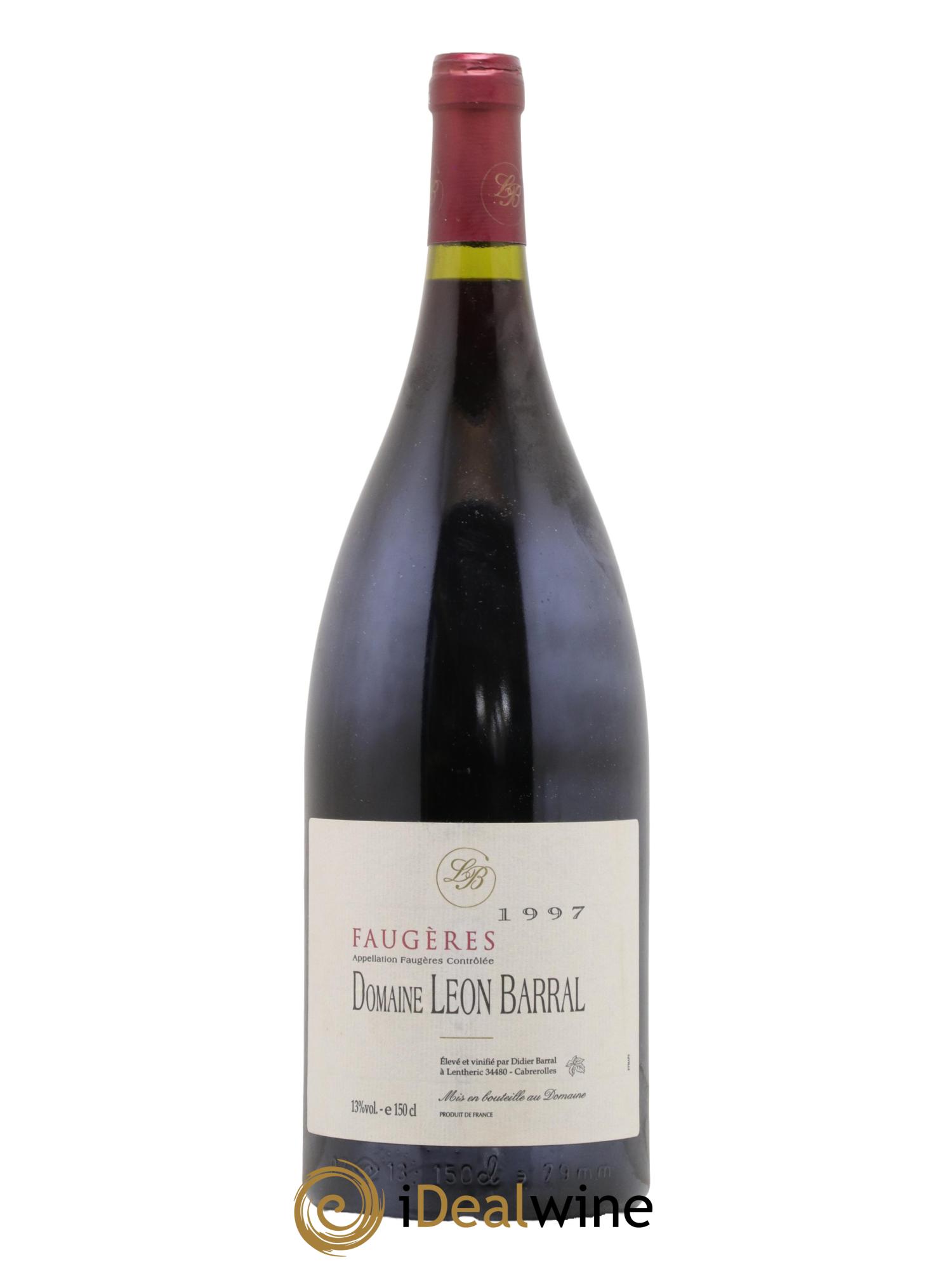 Faugères Domaine Léon Barral 1997 - Lot de 1 magnum - 0