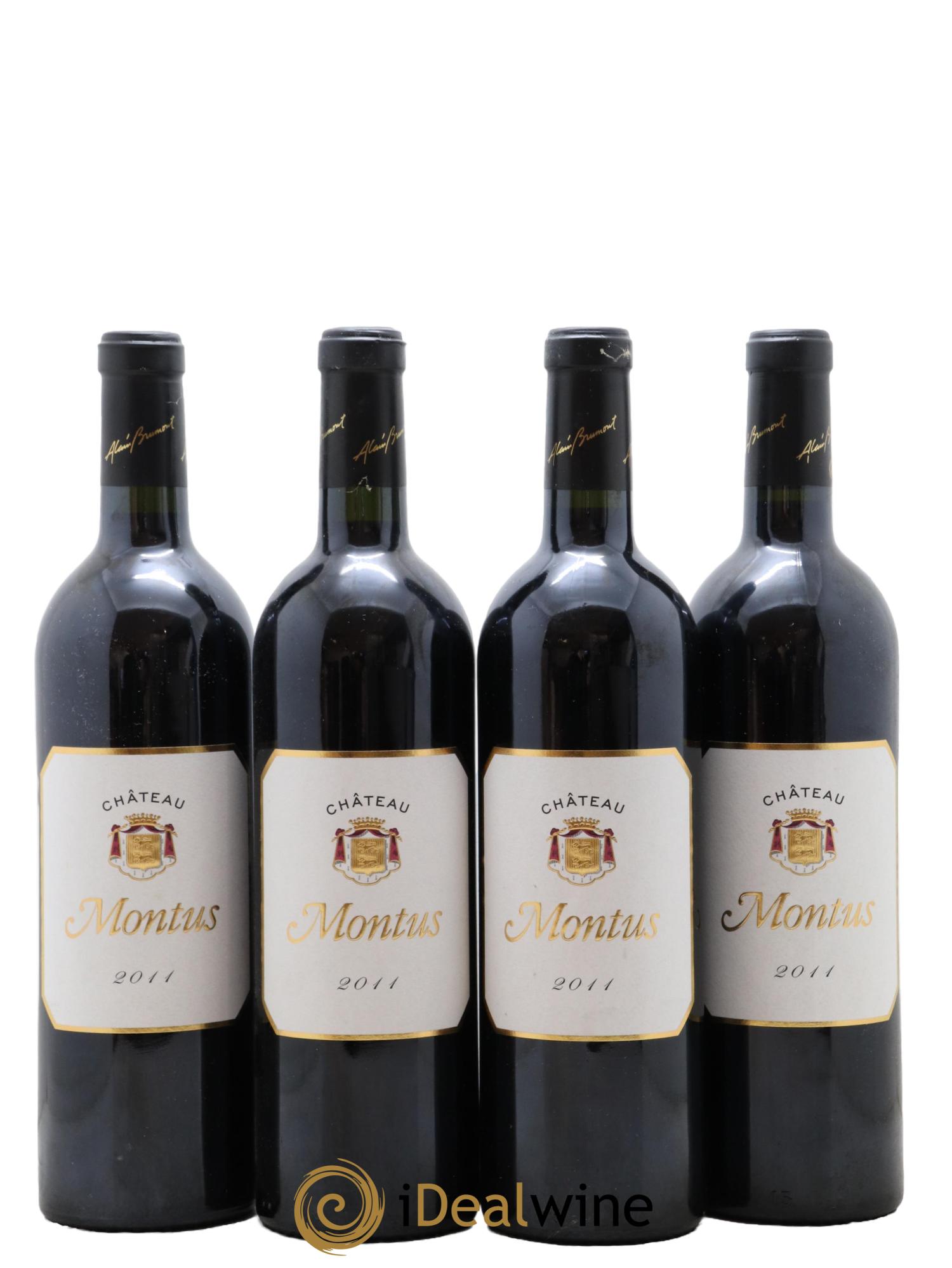 Madiran Château Montus Alain Brumont  2011 - Lot of 4 bottles - 0