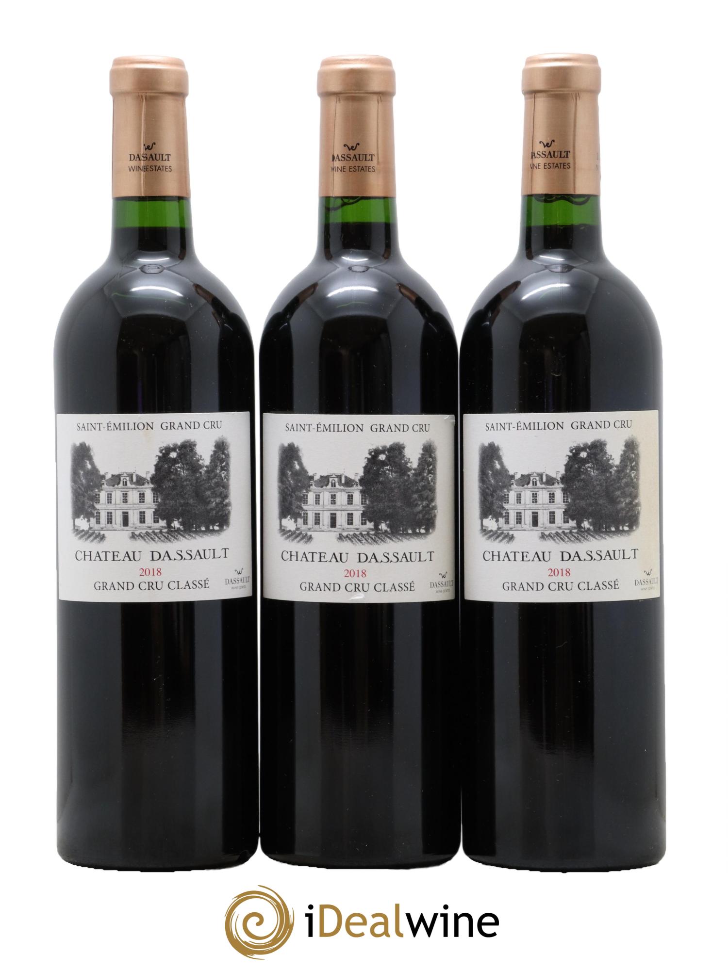 Château Dassault Grand Cru Classé 2018 - Lot de 3 bouteilles - 0