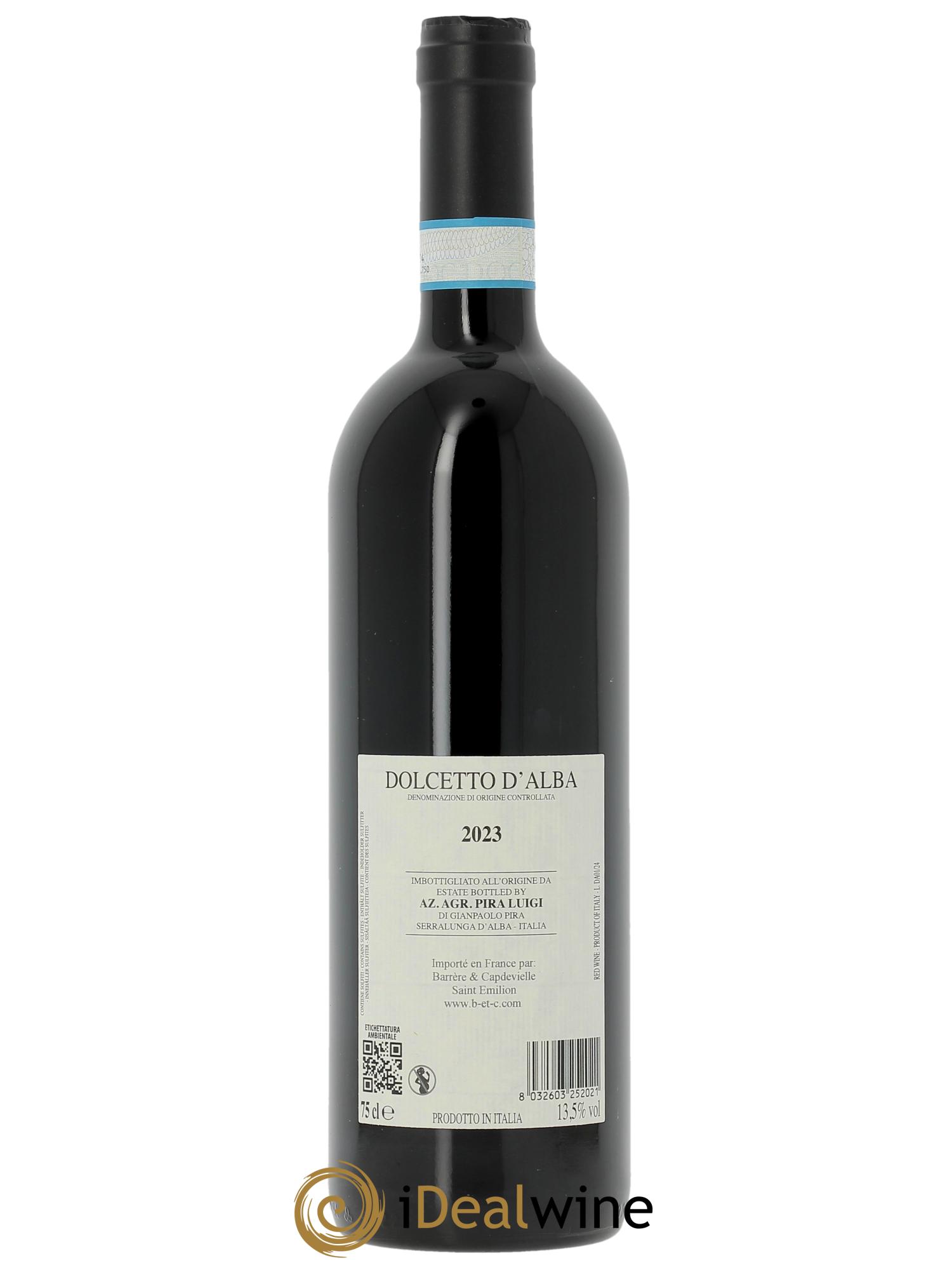 Dolcetto d'Alba DOC Luigi Pira  2023 - Lot de 1 bouteille - 1