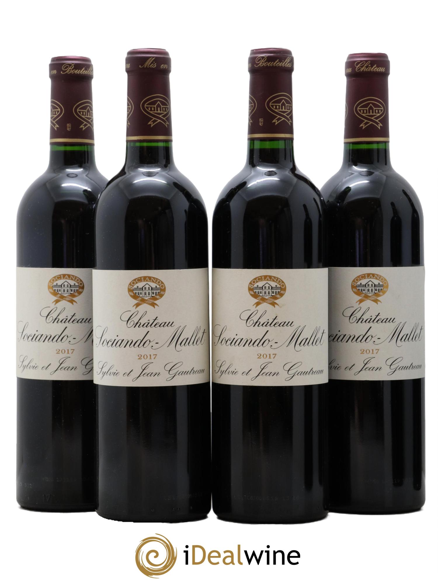 Château Sociando Mallet 2017 - Lot de 4 bouteilles - 0