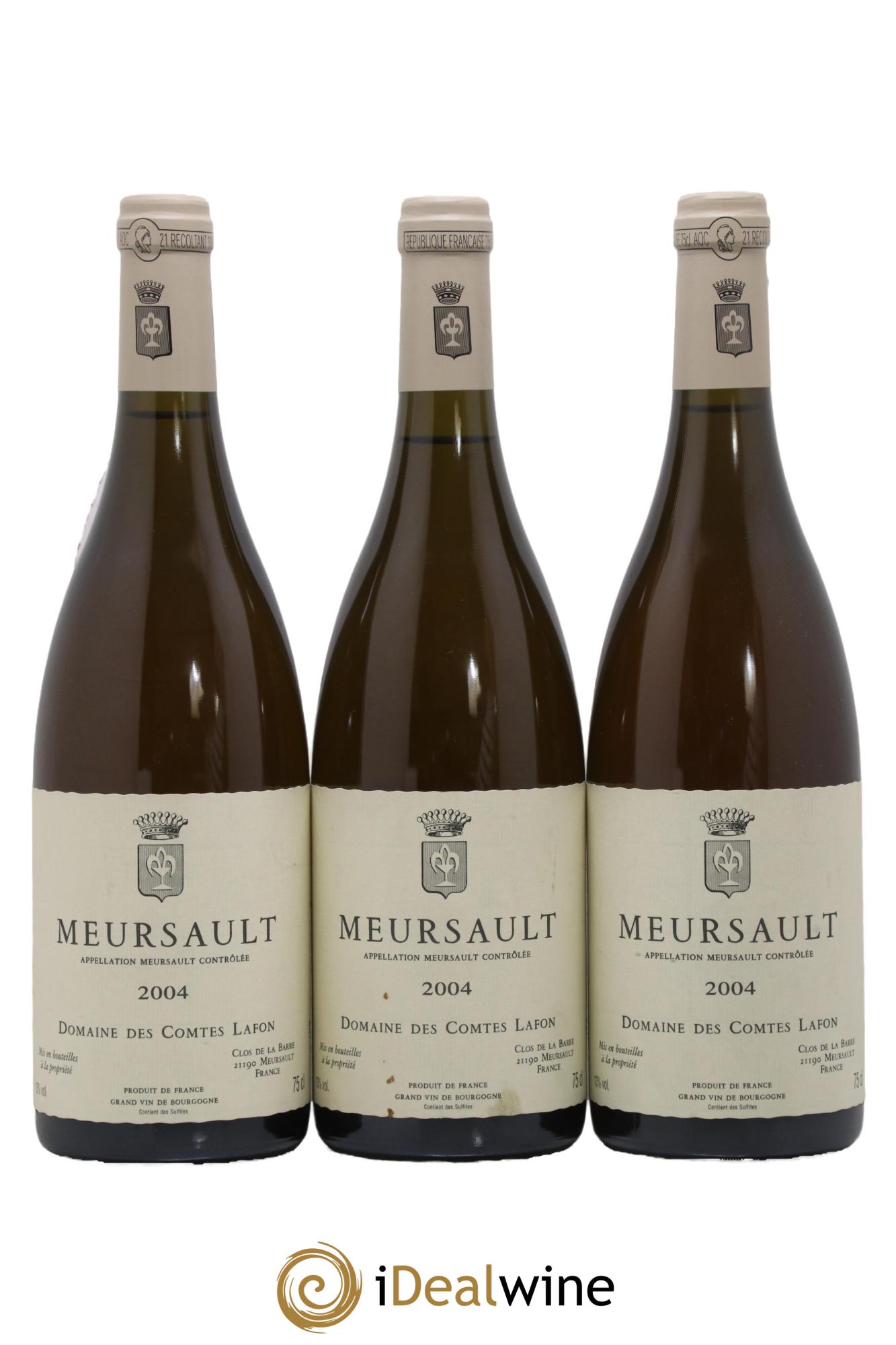 Meursault Comtes Lafon (Domaine des)  2004 - Lotto di 3 bottiglie - 0