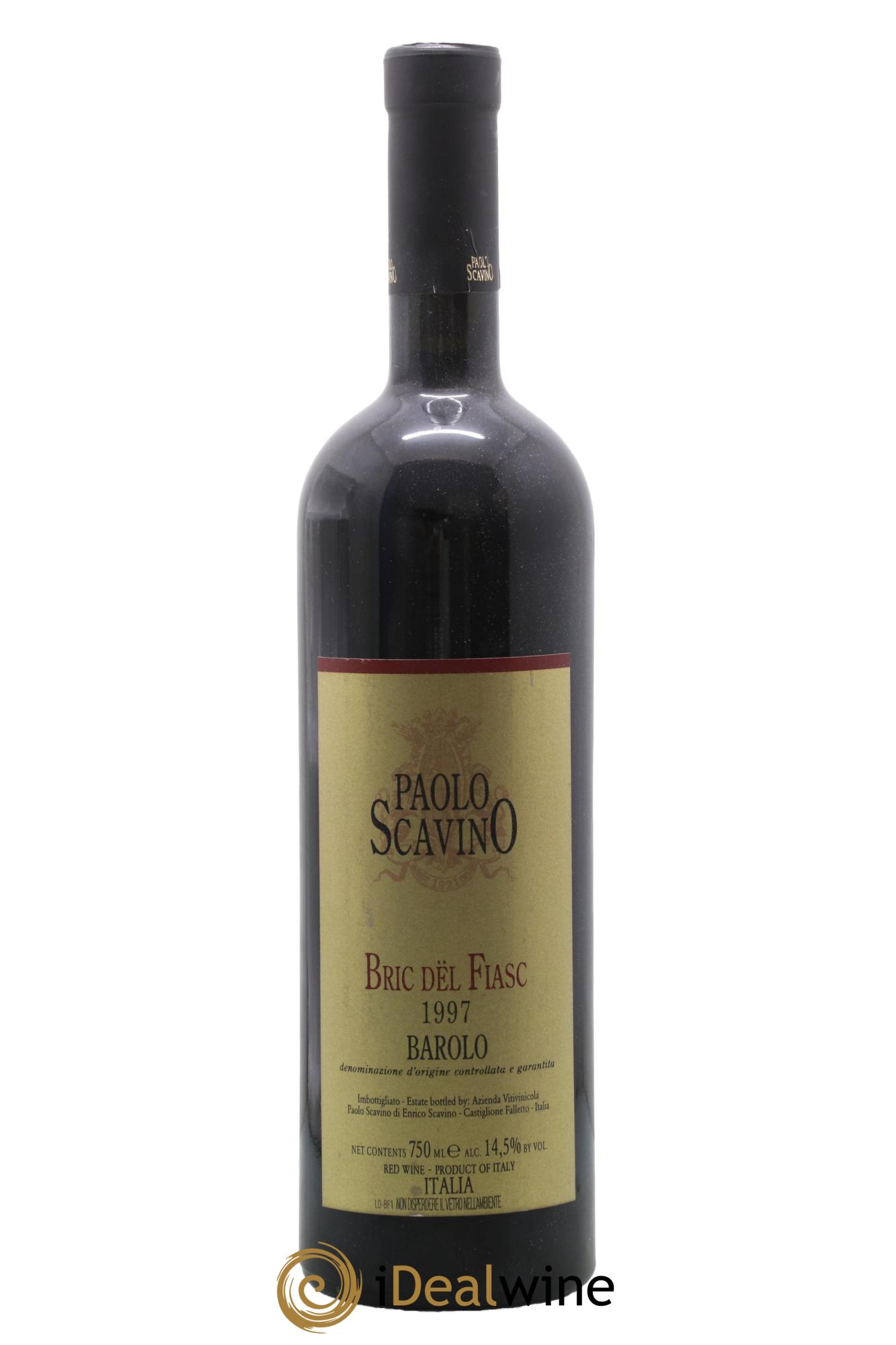 Barolo DOCG Bric del Fiasc Paolo Scavino 1997 - Lot of 1 bottle - 0