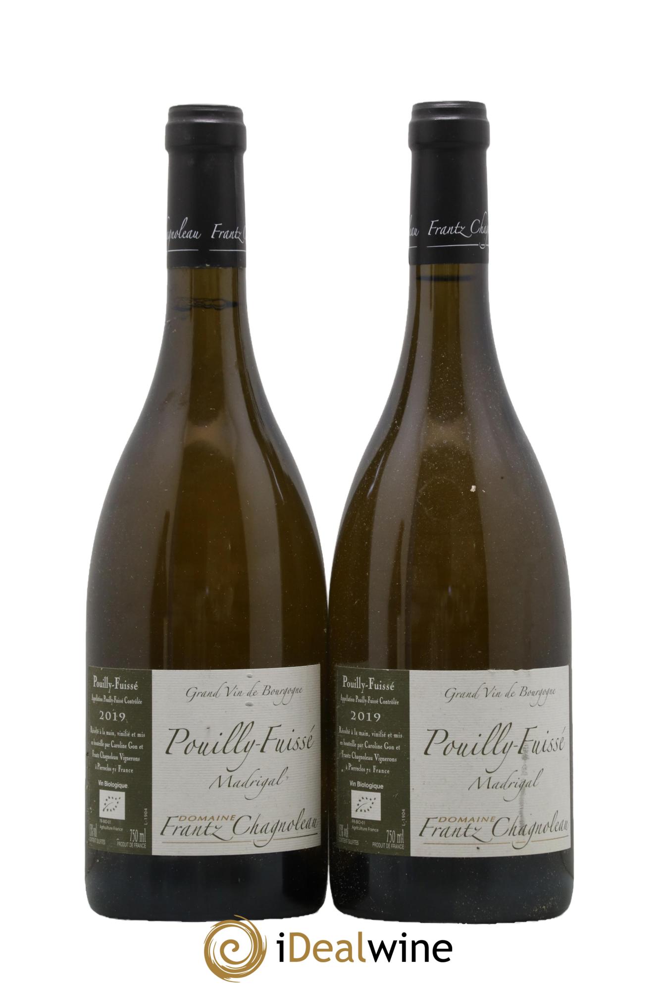 Pouilly-Fuissé Madrigal Frantz Chagnoleau (Domaine) 2019 - Lot de 2 bouteilles - 0