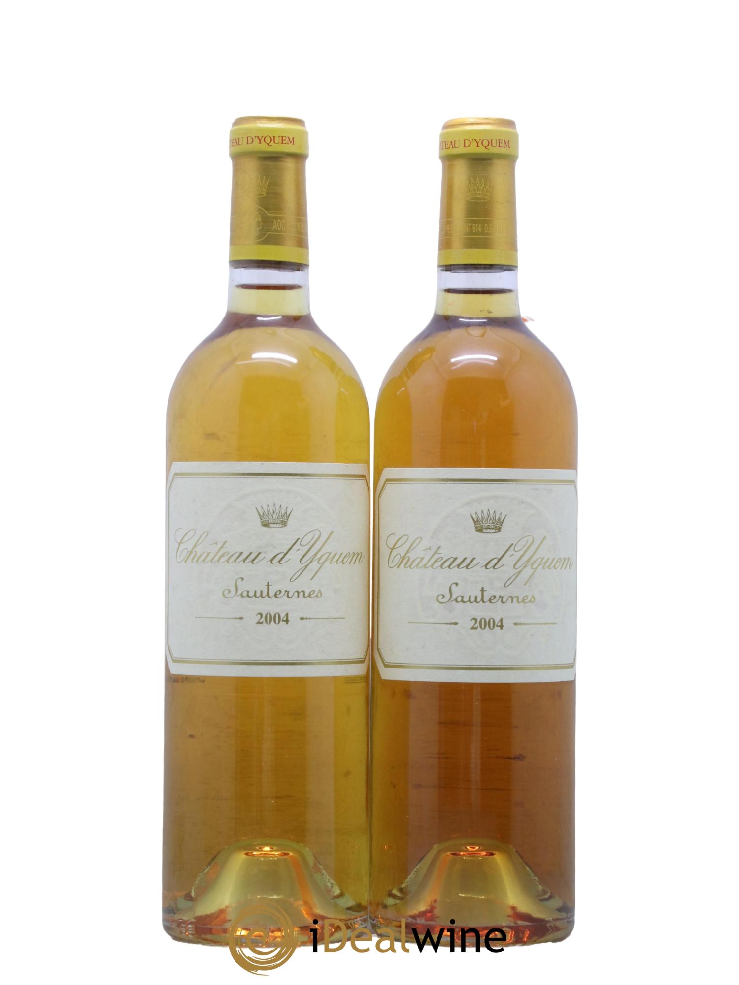 Château d' Yquem 1er Cru Classé Supérieur  2004 - Posten von 2 Flaschen - 0