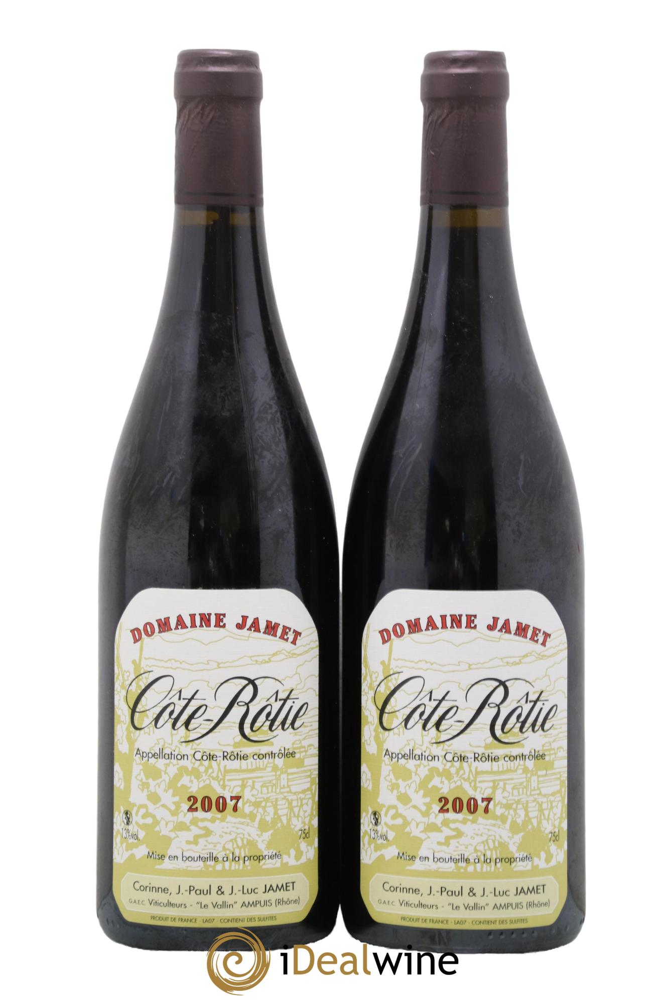 Côte-Rôtie Jamet (Domaine) 2007 - Lotto di 2 bottiglie - 0