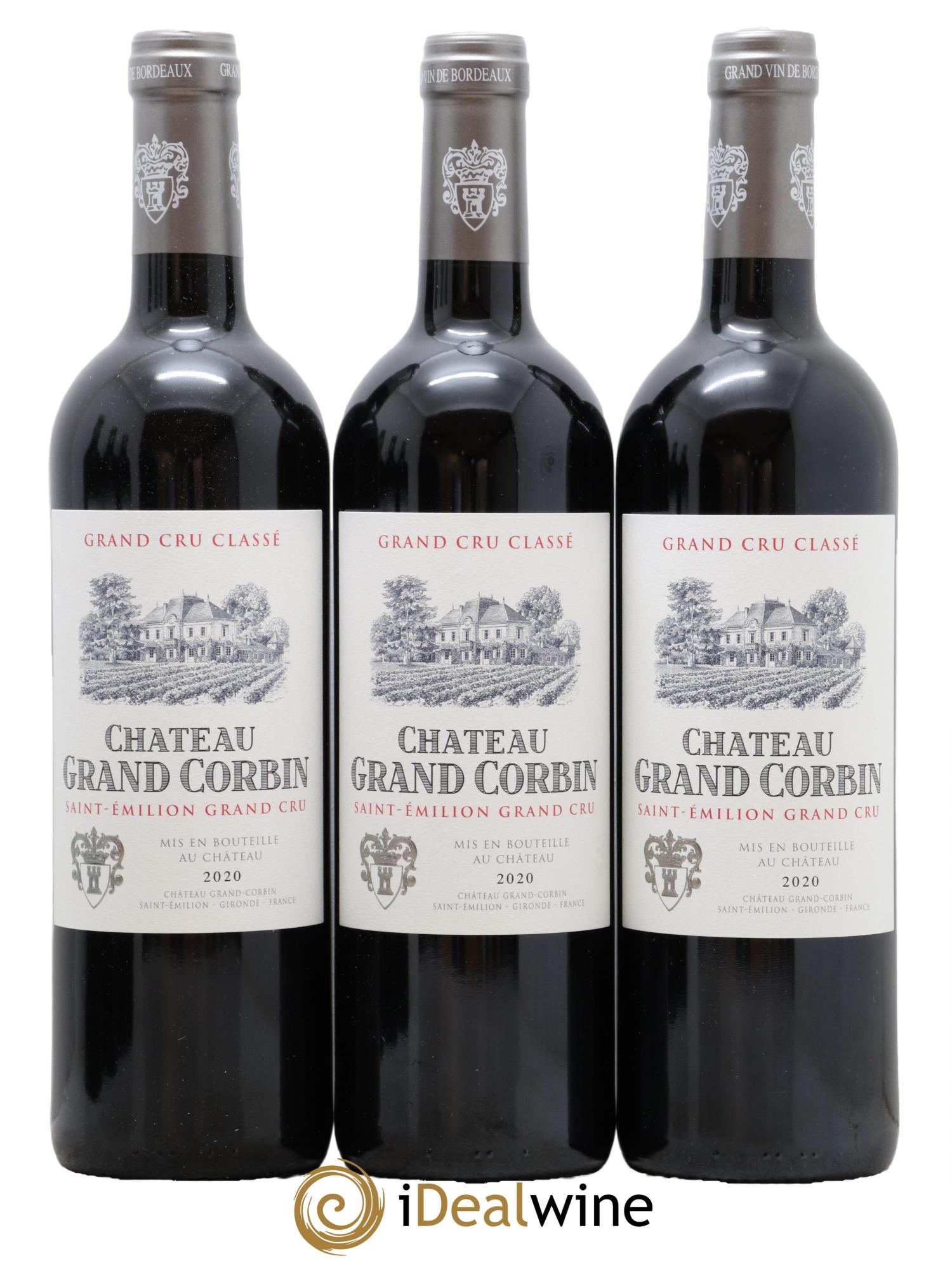 Château Grand Corbin Grand Cru Classé 2020 - Lot of 6 bottles - 2