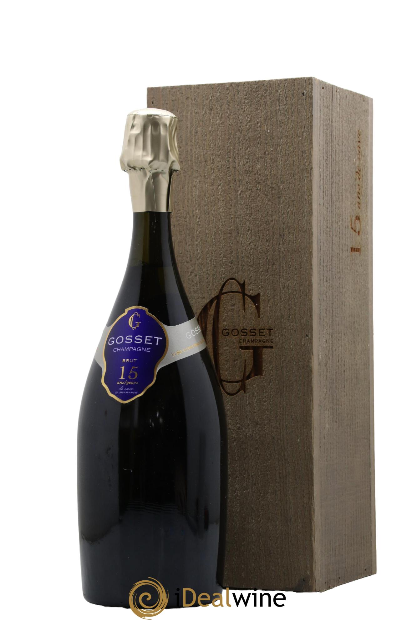 Champagne Brut Cuvée 15 ans de Cave A Minima Gosset - Lot de 1 bouteille - 0