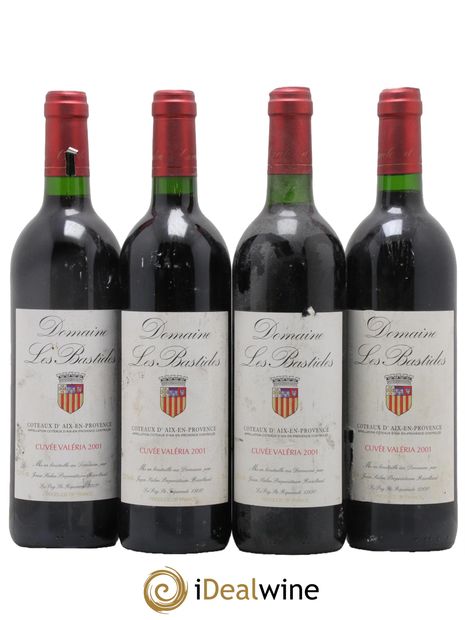 Coteaux d'Aix-en-Provence Les Bastides (Domaine) Cuvée Valéria Famille Salen 2001 - Lot de 4 bouteilles - 0