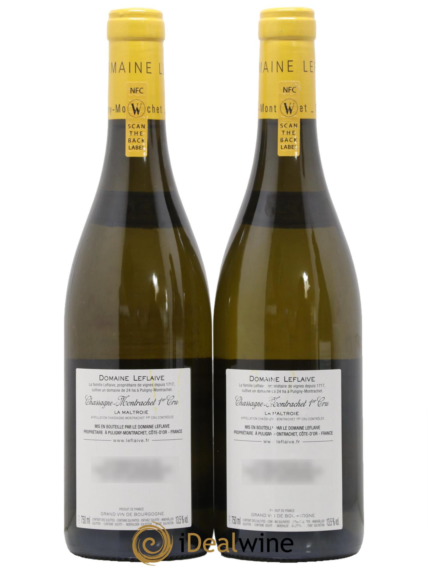 Chassagne-Montrachet 1er Cru La Maltroie Leflaive 2020 - Lotto di 2 bottiglie - 1