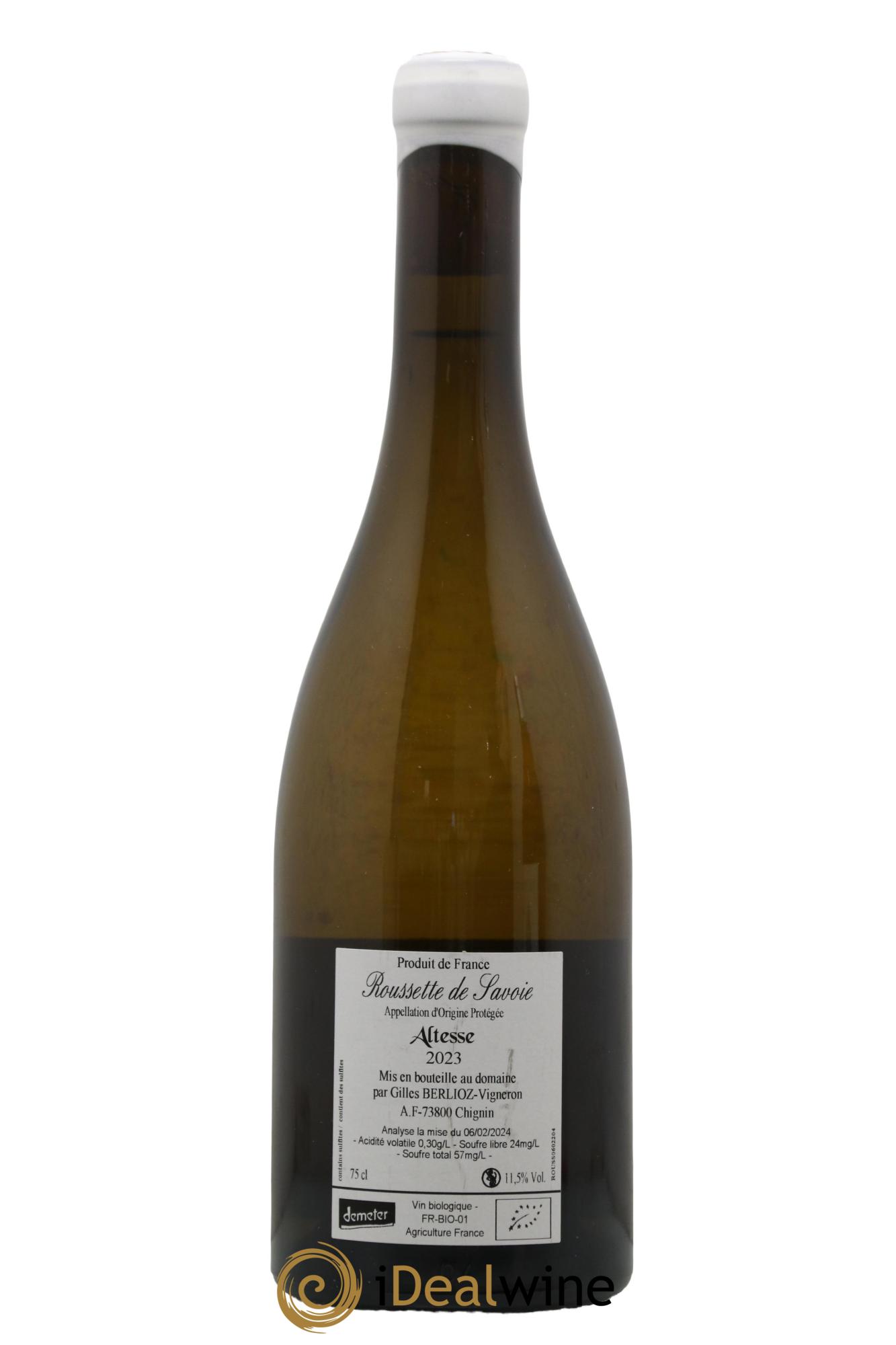 Roussette de Savoie El Hem Gilles Berlioz 2023 - Posten von 1 Flasche - 1