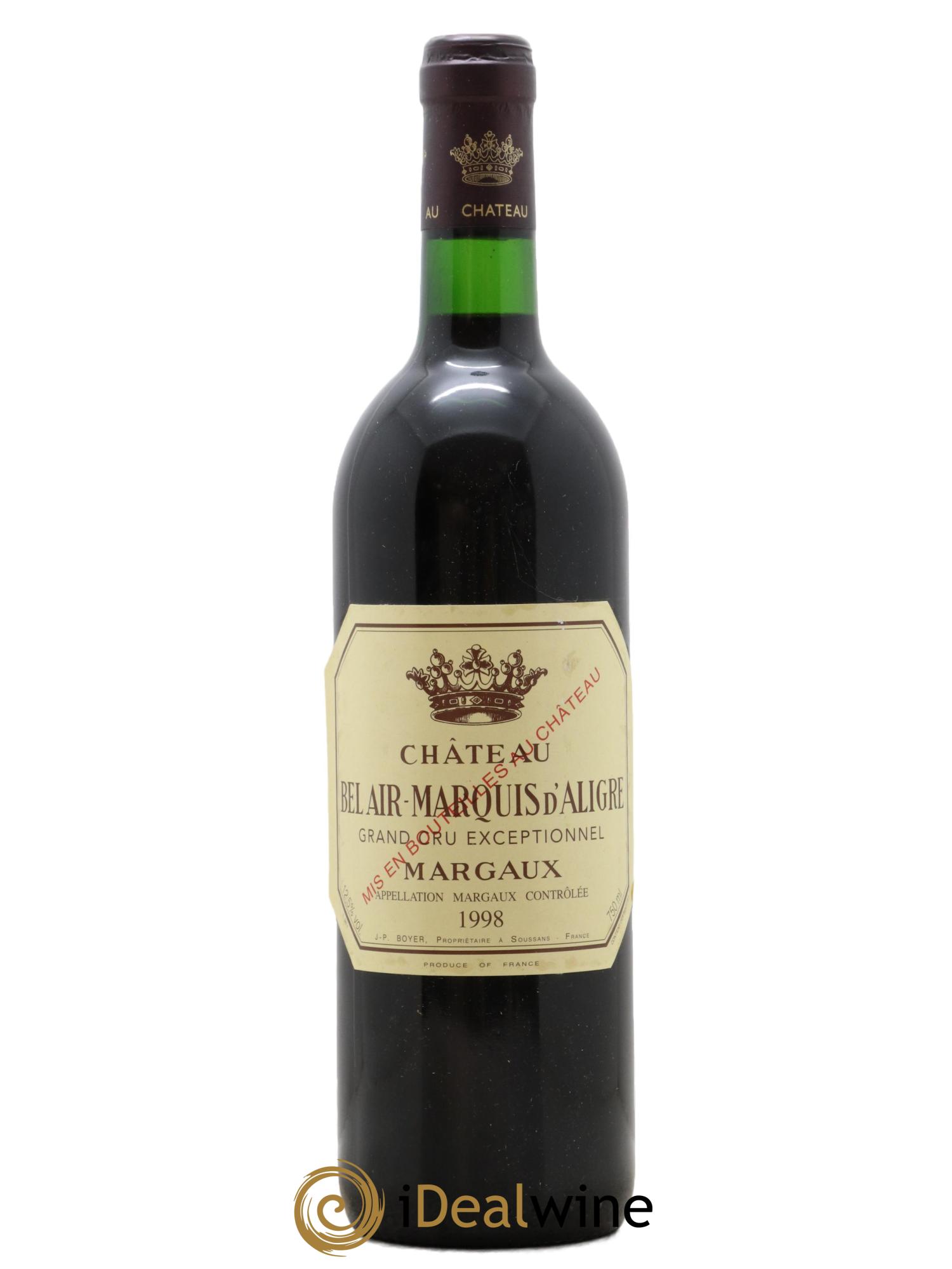 Château Bel Air Marquis d'Aligre 1998 - Lotto di 1 bottiglia - 0