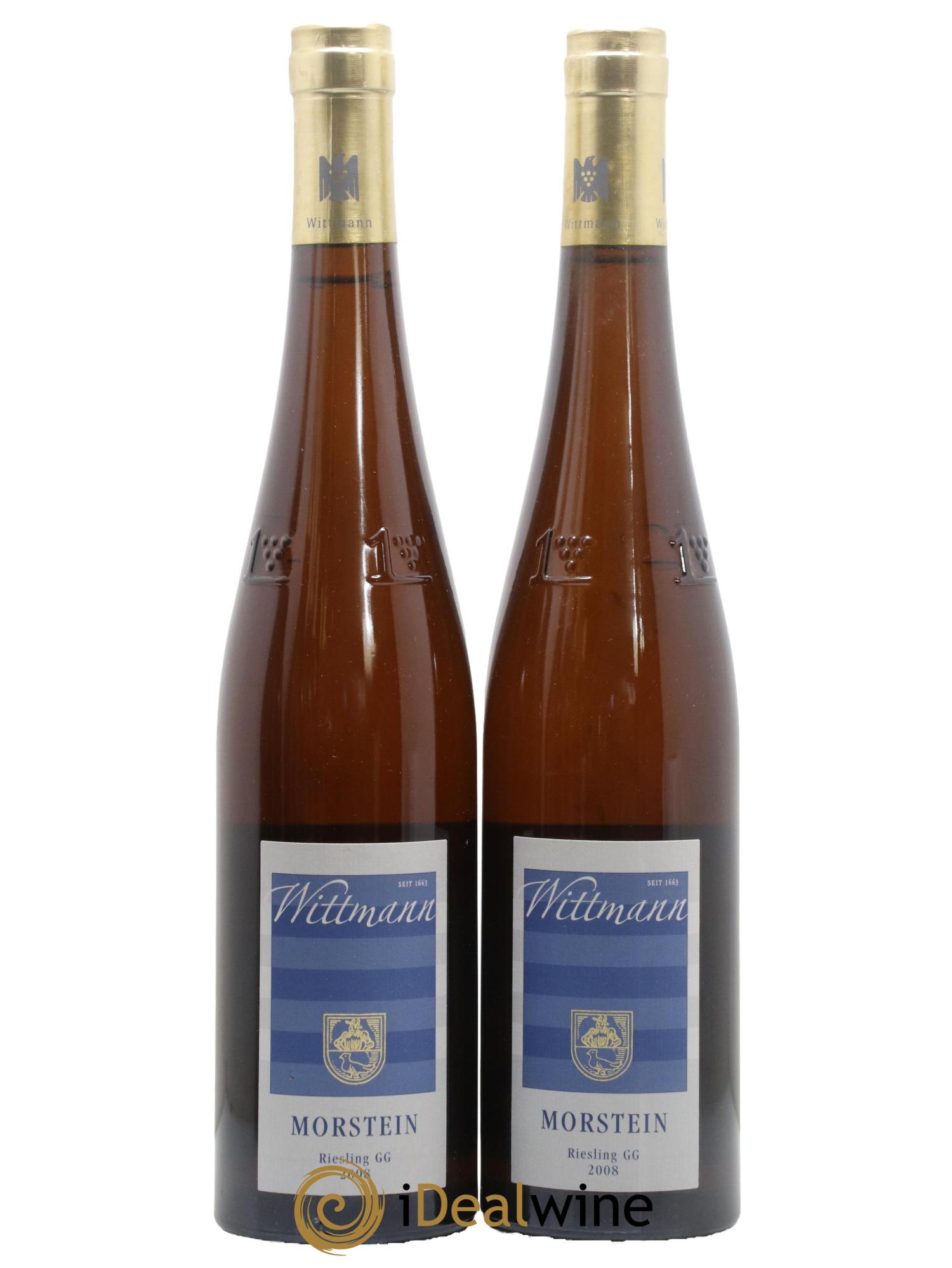 Allemagne Rheinhessen Westhofen Morstein Riesling GG Wittmann 2008 - Lot de 2 bouteilles - 0