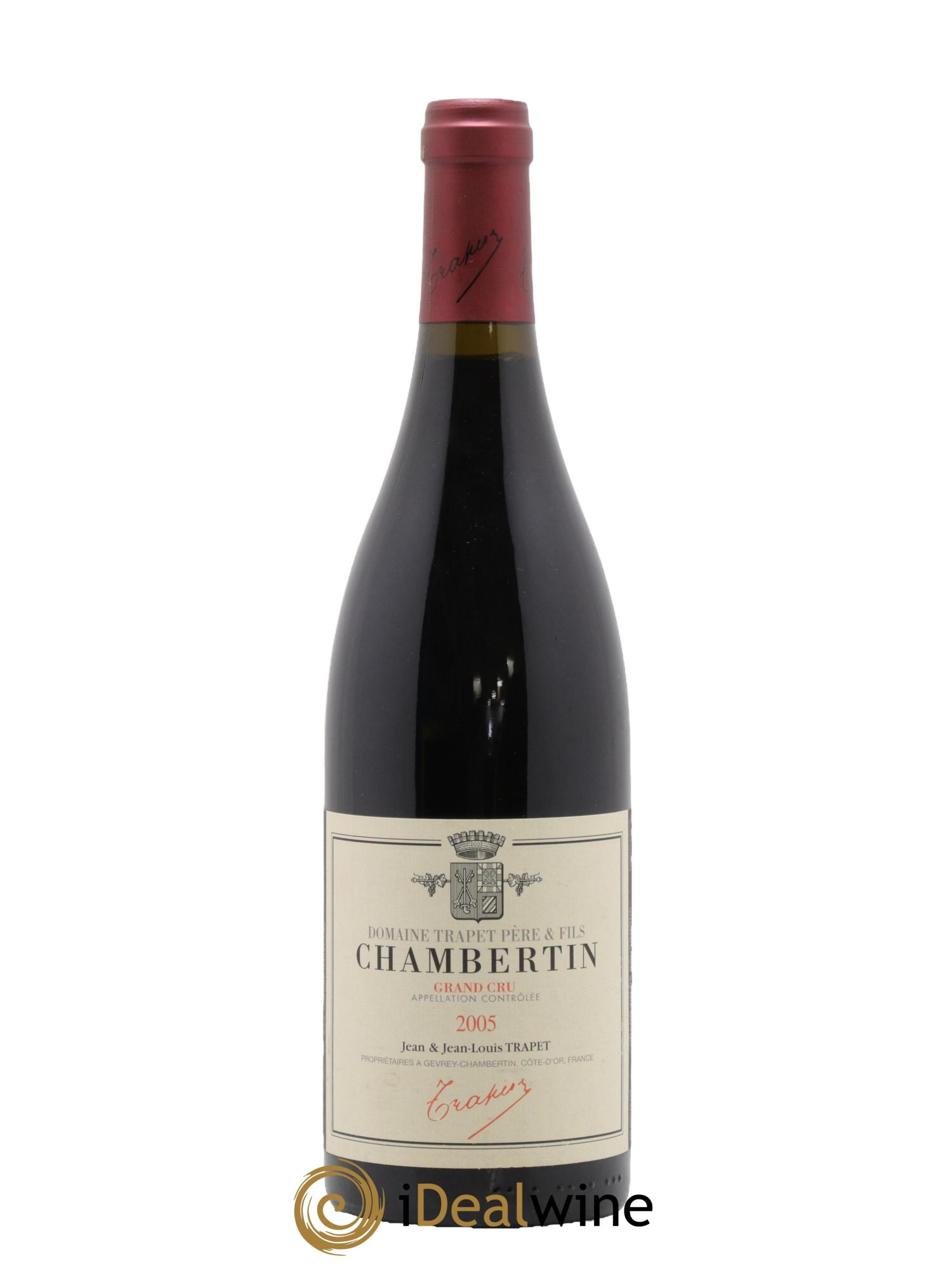 Chambertin Grand Cru Domaine Trapet 2005 - Lot de 1 bouteille - 0