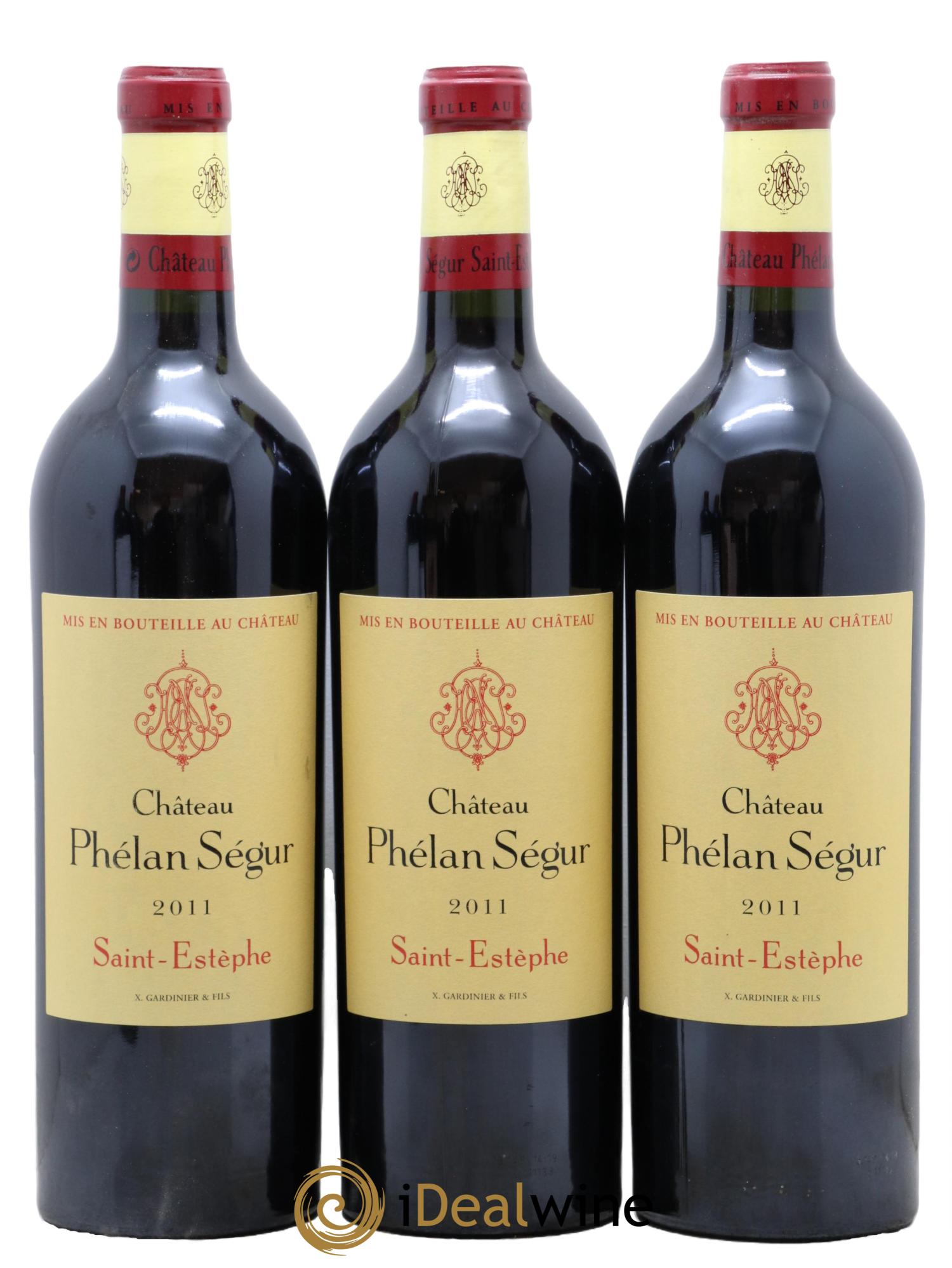 Château Phélan Ségur  2011 - Lot of 3 bottles - 0