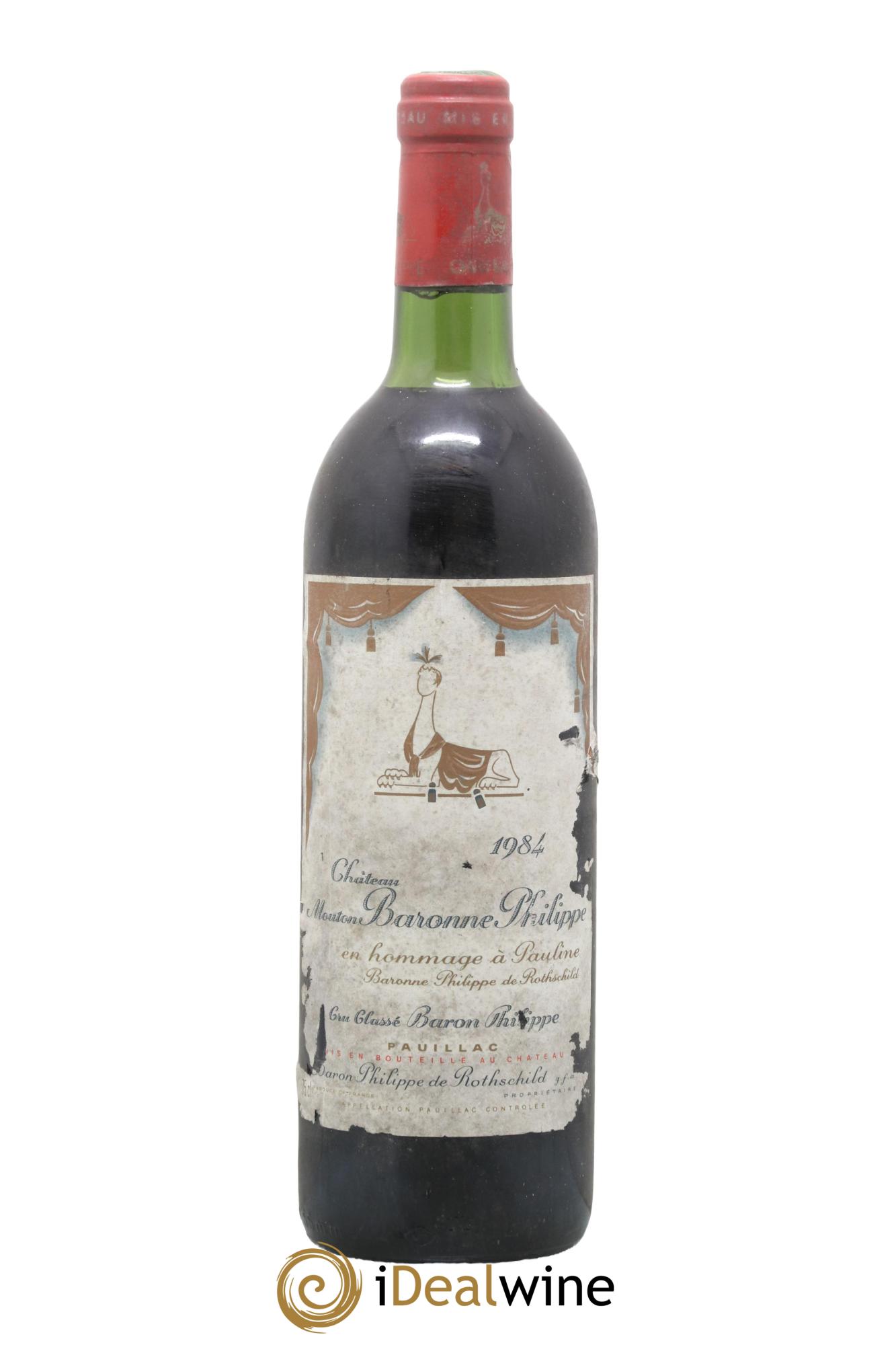 Château d' Armailhac - Mouton Baron(ne) Philippe 5ème Grand Cru Classé 1984 - Lotto di 1 bottiglia - 0