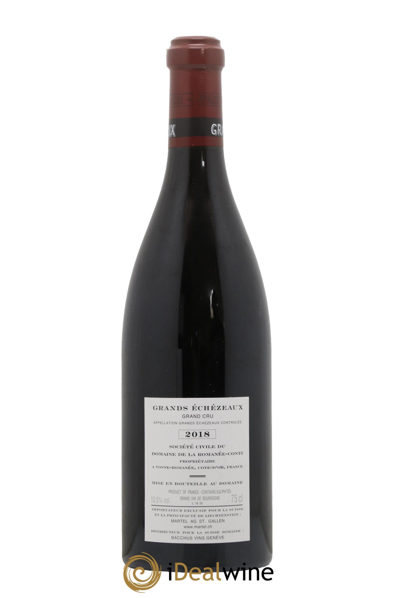 Grands-Echezeaux Grand Cru Domaine de la Romanée-Conti 2018 - Posten von 1 Flasche - 1