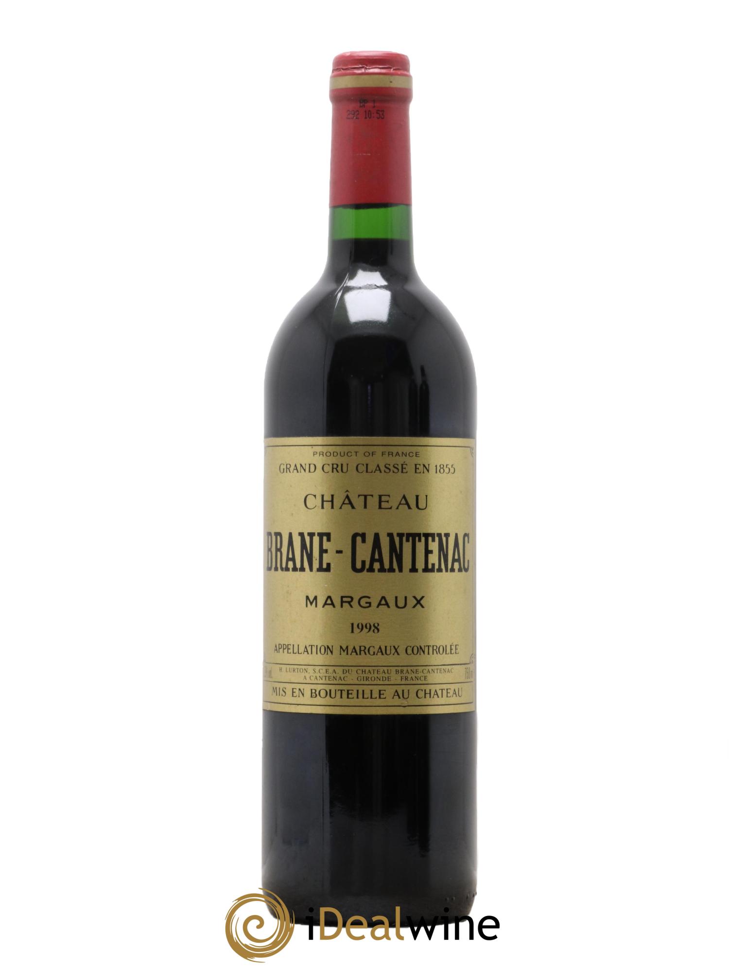 Château Brane Cantenac 2ème Grand Cru Classé 1998 - Lot of 1 bottle - 0