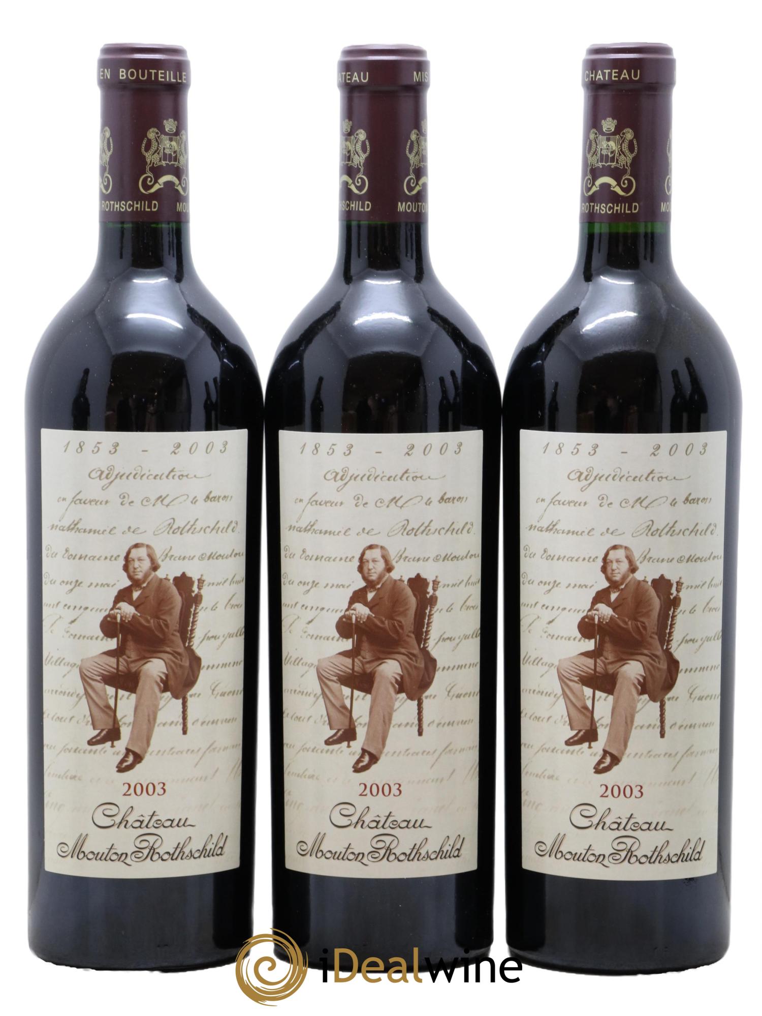 Château Mouton Rothschild 1er Grand Cru Classé  2003 - Lotto di 12 bottiglie - 5