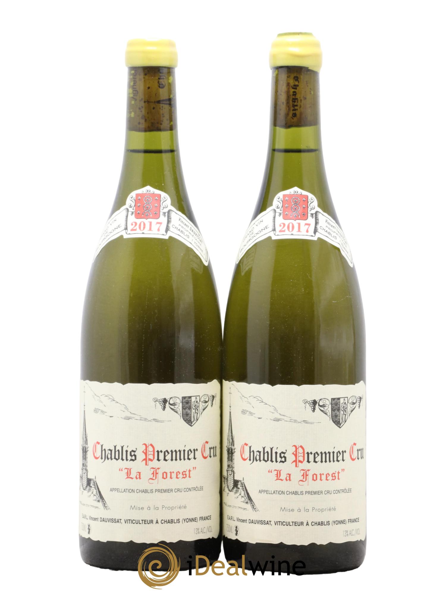 Chablis 1er Cru La Forest Vincent Dauvissat (Domaine) 2017 - Lotto di 2 bottiglie - 0