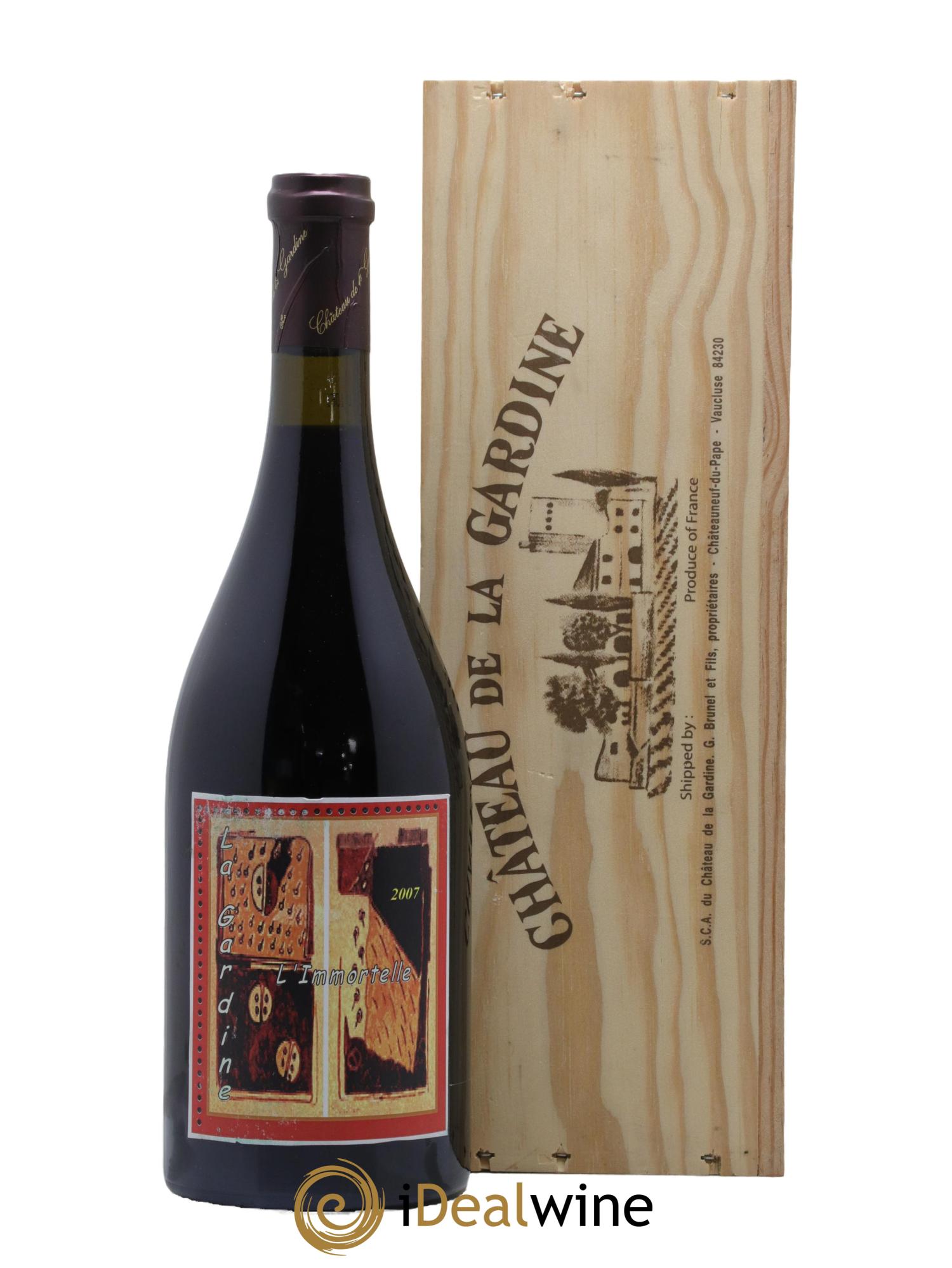 Châteauneuf-du-Pape Château de La Gardine L'Immortelle Famille Brunel 2007 - Lotto di 1 bottiglia - 0