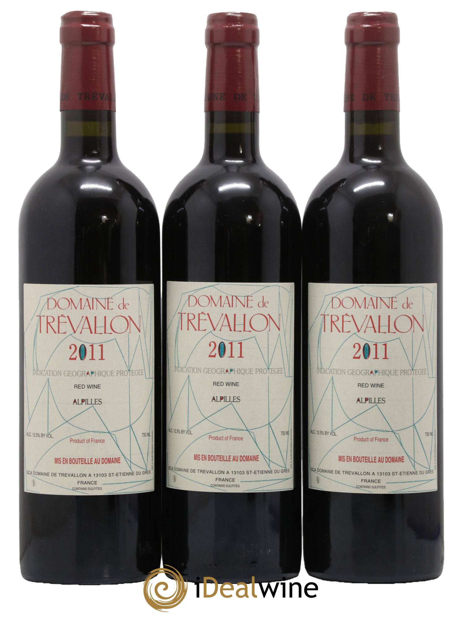 IGP Alpilles Trévallon (Domaine de) Eloi Dürrbach 2011 - Lot de 3 bouteilles - 0