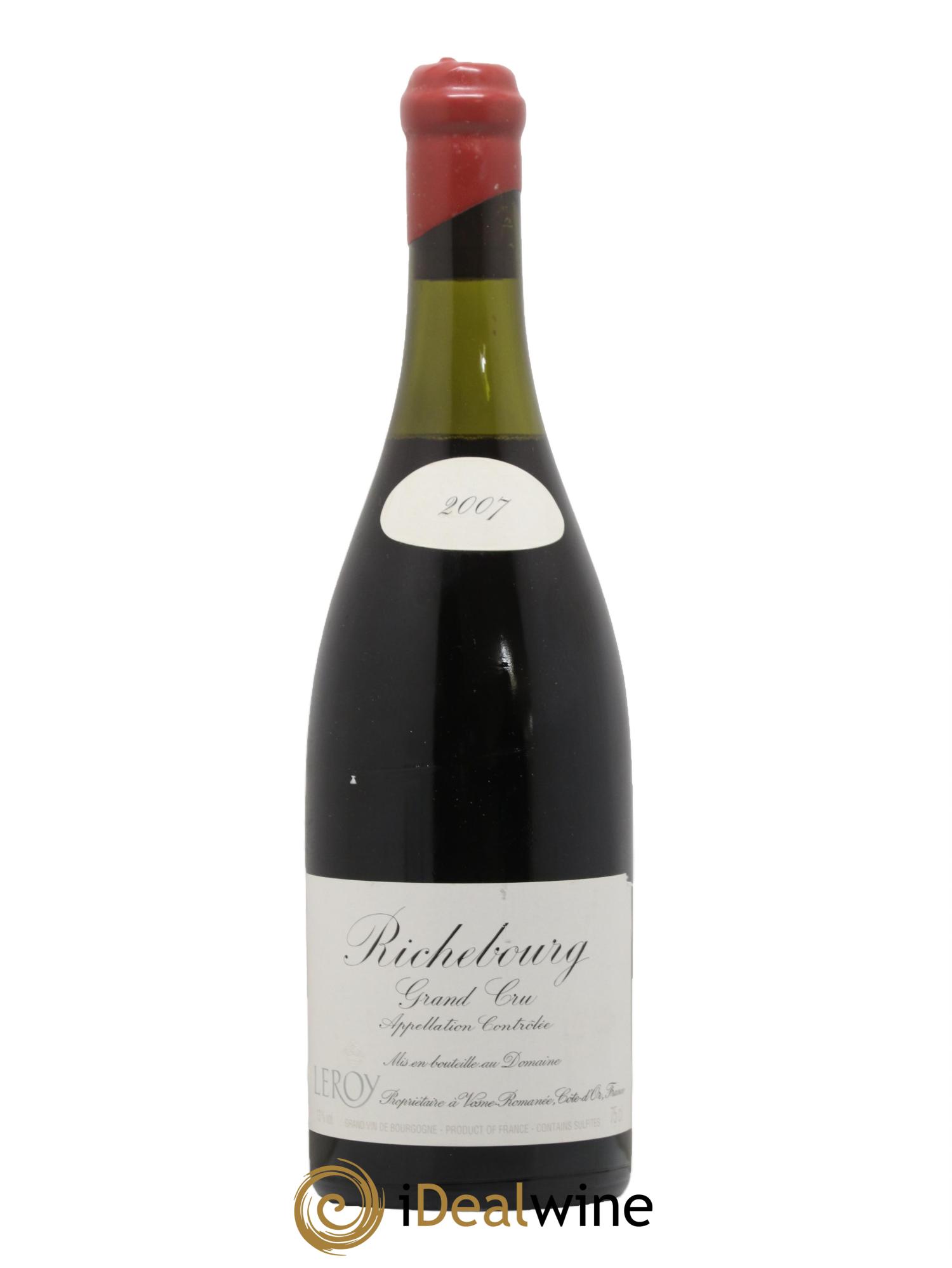 Richebourg Grand Cru Leroy (Domaine) 2007 - Lot de 1 bouteille - 0