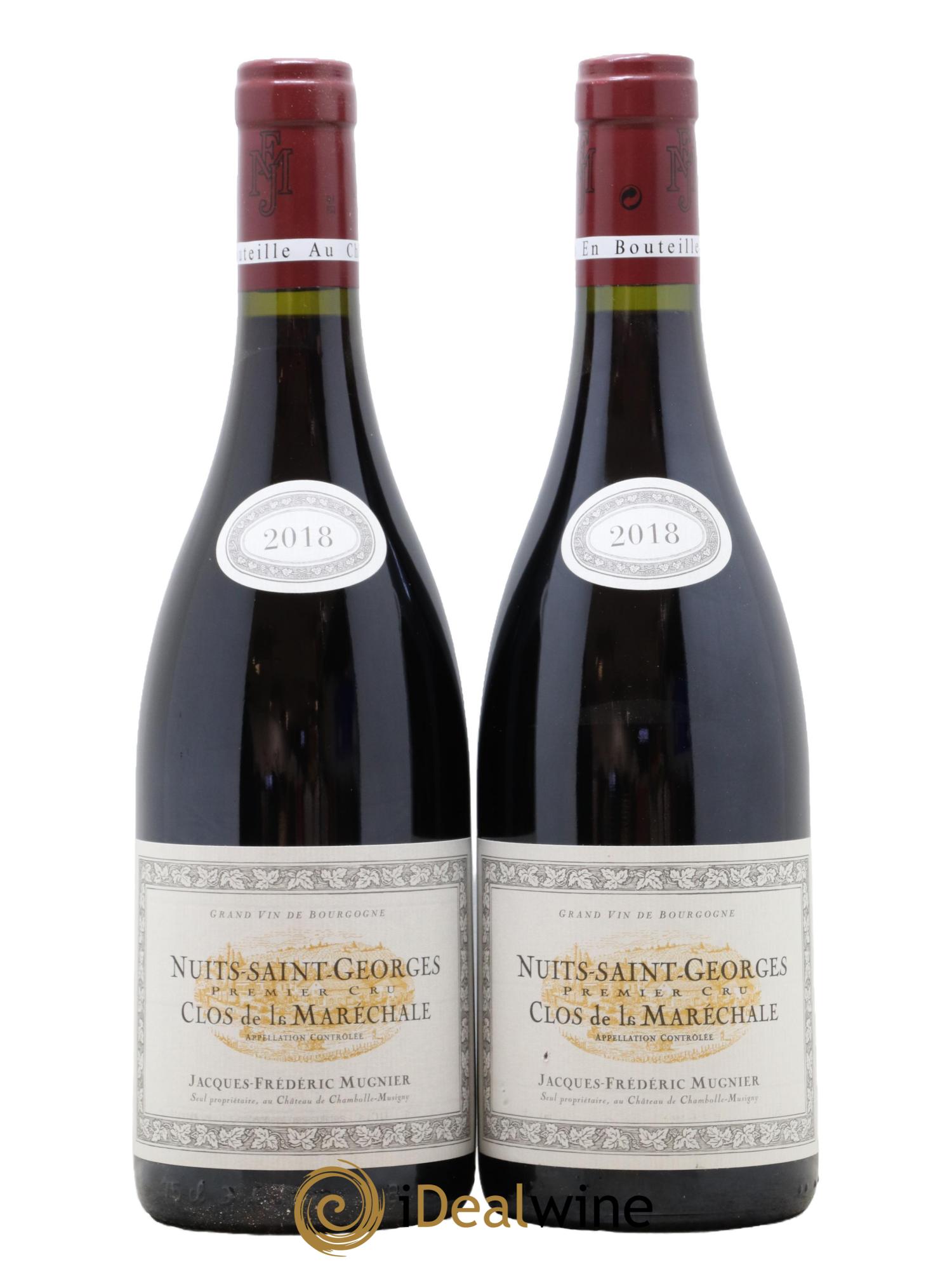 Nuits Saint-Georges 1er Cru Clos de La Maréchale Jacques-Frédéric Mugnier 2018 - Lotto di 2 bottiglie - 0