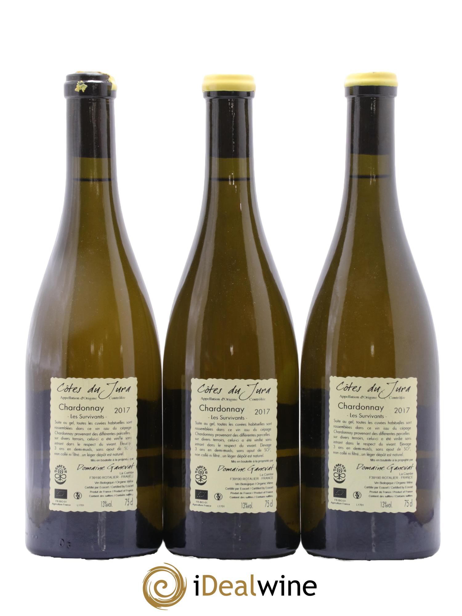 Côtes du Jura Les Survivants Jean-François Ganevat (Domaine) 2017 - Lot of 3 bottles - 1