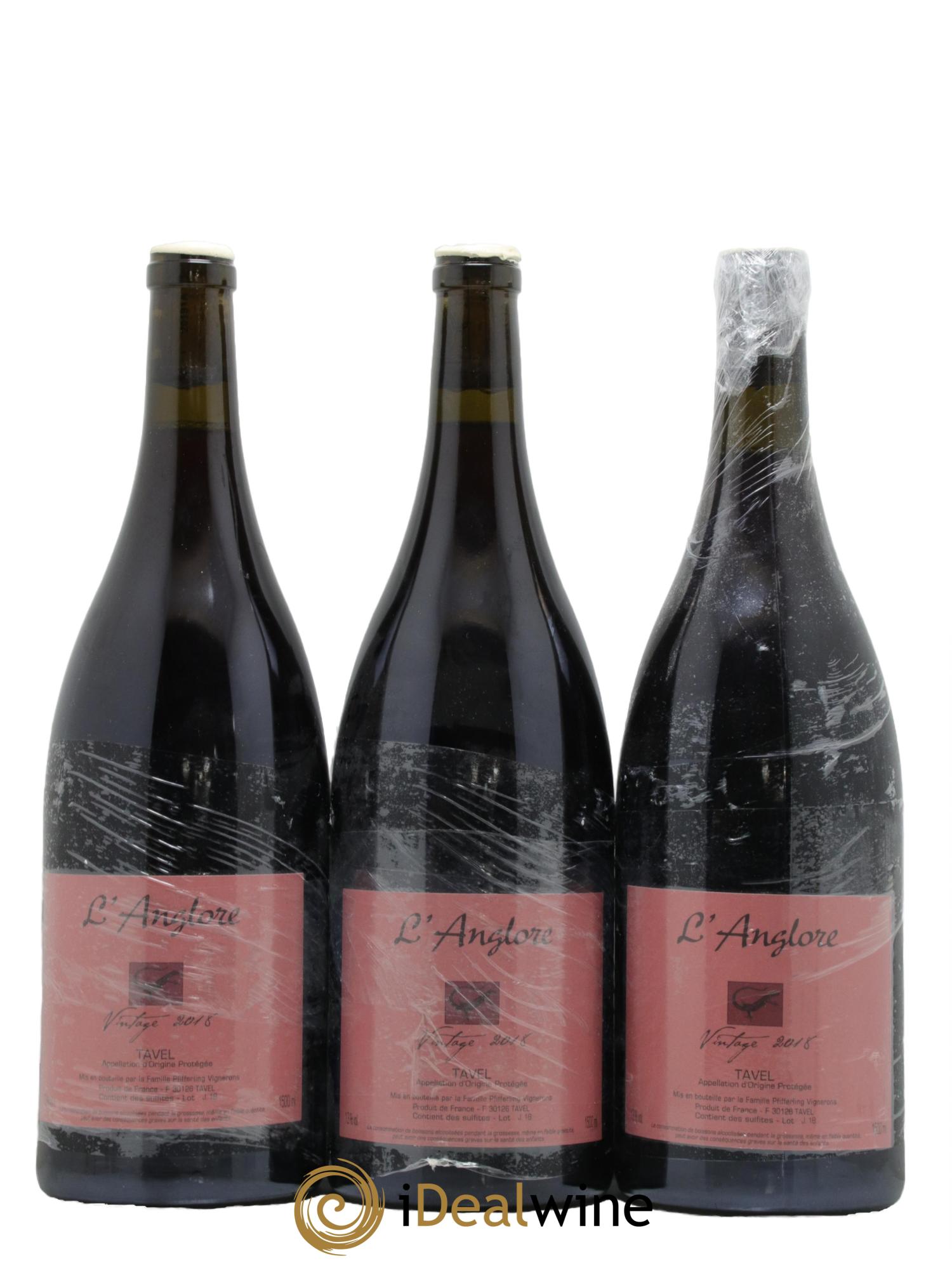 Tavel Vintage L'Anglore  2018 - Lot de 3 magnums - 0