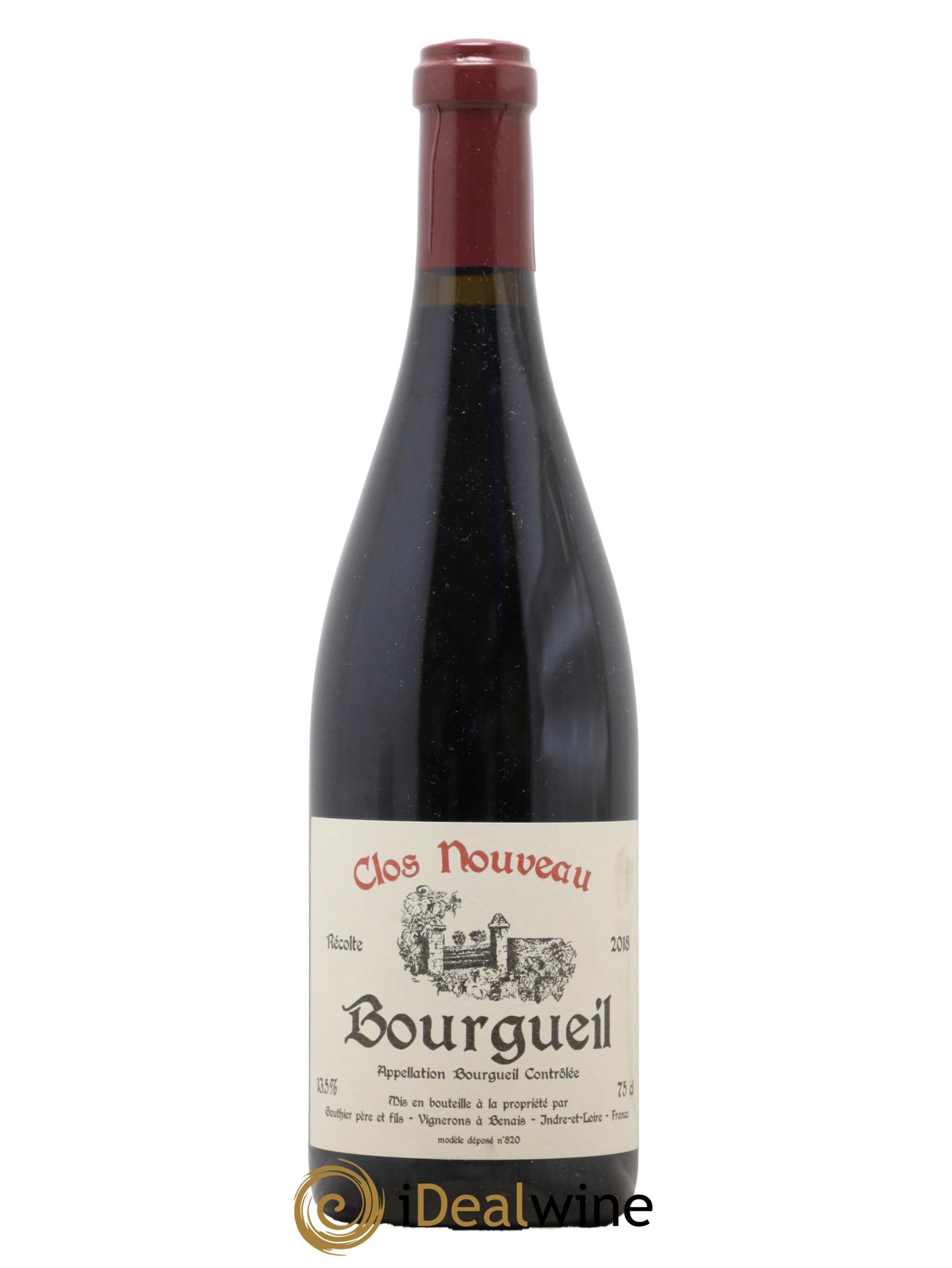 Bourgueil Clos Nouveau Domaine du Bel Air 2018 - Lot de 1 bouteille - 0