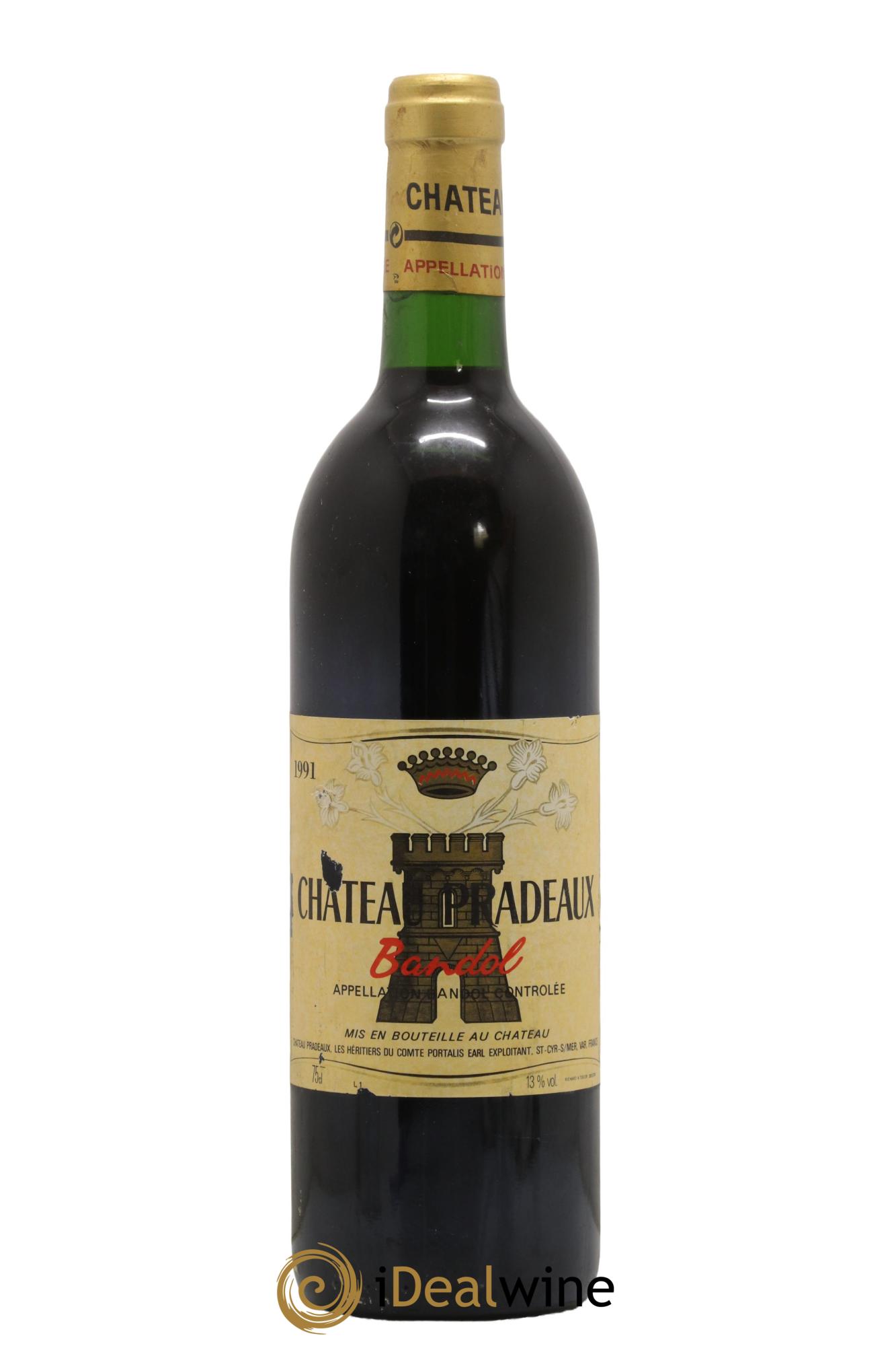 Bandol Château Pradeaux Famille Portalis  1991 - Lotto di 1 bottiglia - 0